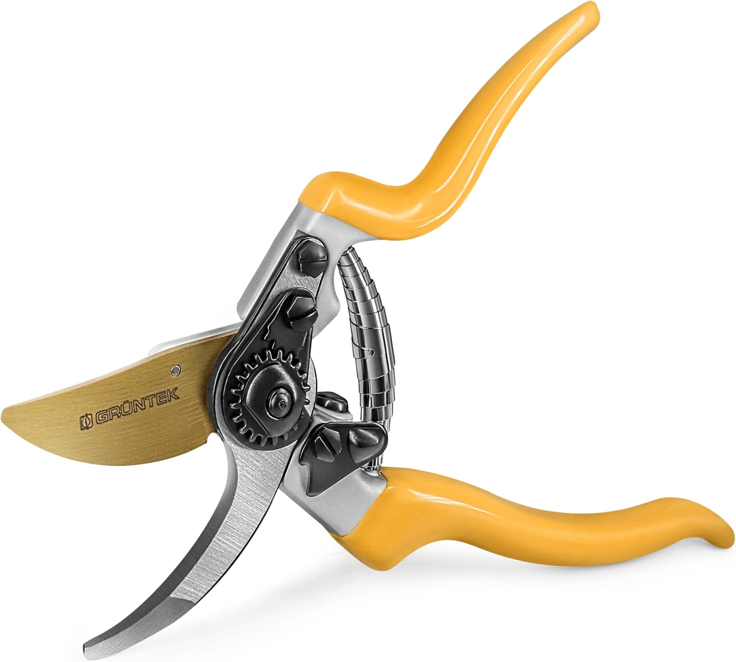 GRÜNTEK Sécateur de Jardin Professionnel à Crémaillère. Cisaille Coupe