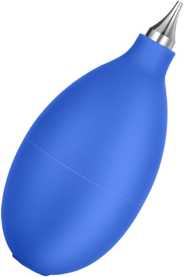 Souffleur d'air pour Caméra Ambiance Noël, Boule Caoutchouc Bleue