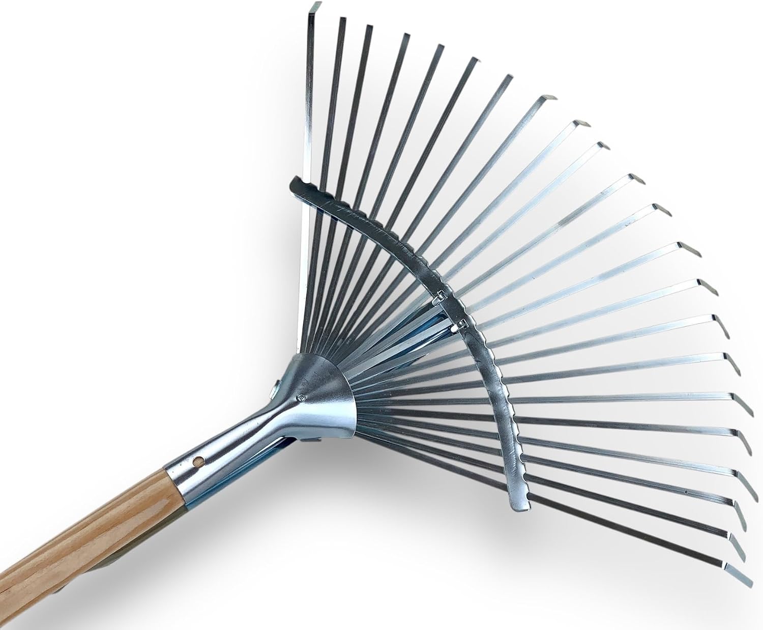 Kibros Râteau à Feuilles modulable Largeur réglable 25-50 cm 22 Dents