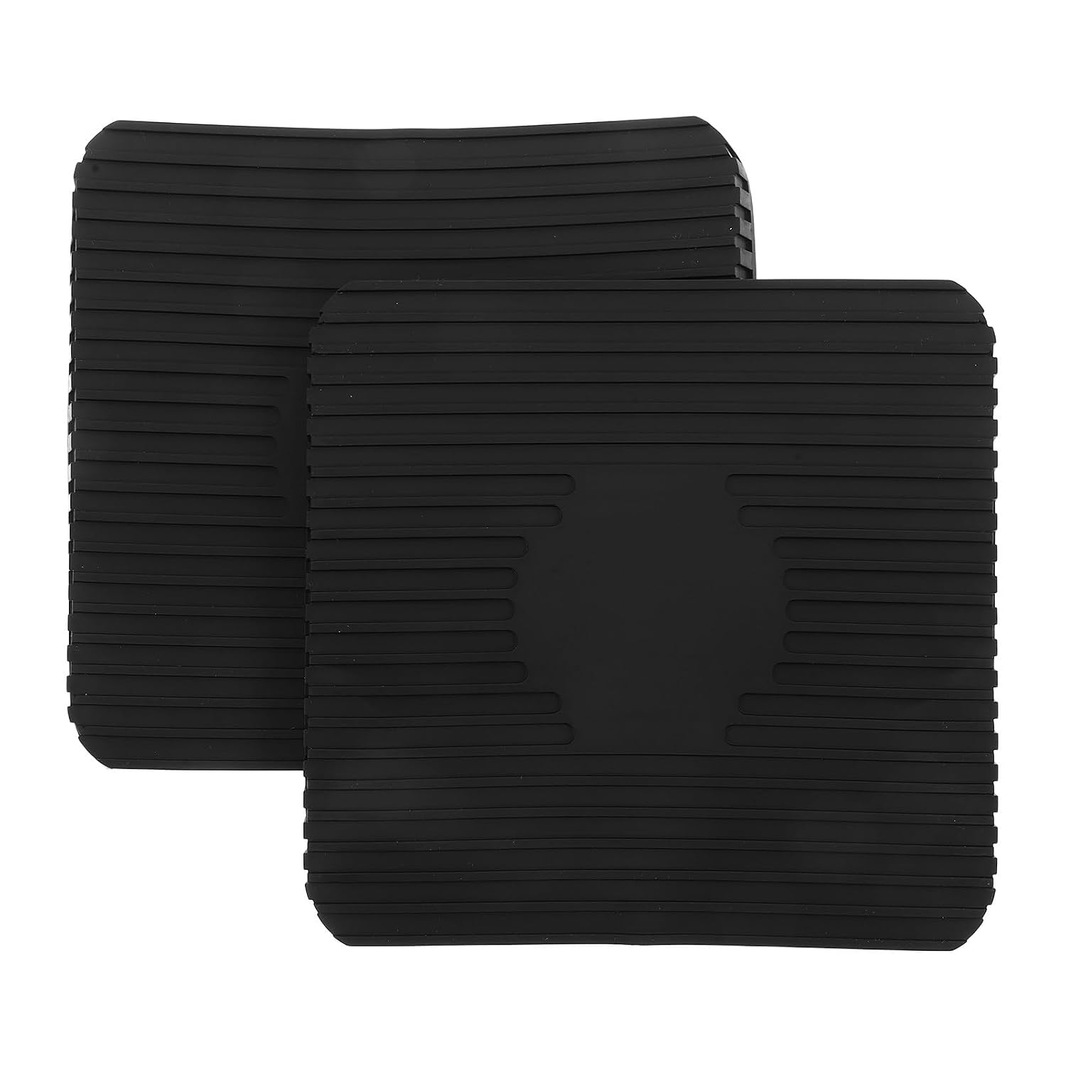 POPETPOP 2 Pièces Noir pour Balance Cuisine Numérique Tapis en Silicone