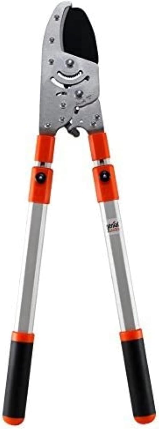 Coupe-Branches à Crémaillère Ultra Puissant | Cisaille Télescopique Réglable 60-108 cm | Lame Acier SK5 | Poignées Ergonomiques | Coupe Facile Bois Dur 5 cm | Outil Élagage Jardin