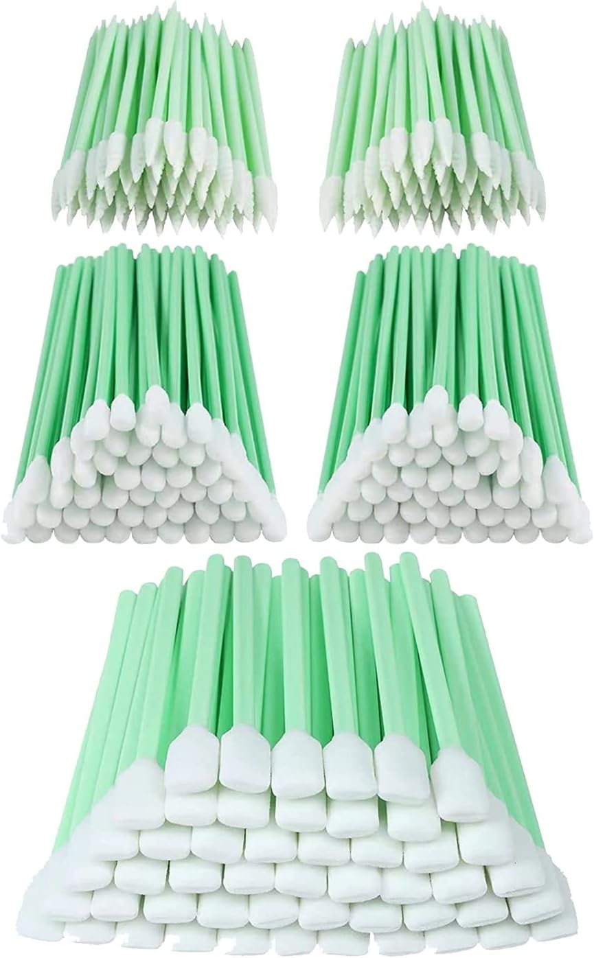 1 lot de 300 tampons de nettoyage en mousse pour appareil photo, imprimante à jet d'encre, équipement optique