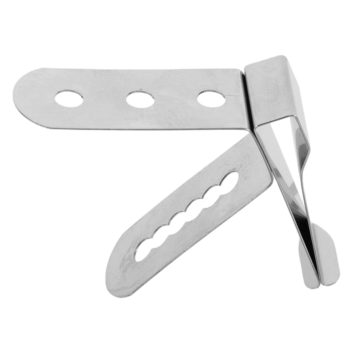 EXCEART Pince de Fixation Forte Prise en Acier Inoxydable pour Thermomètre Argenté, Outil Multifonctionnel Cuisine pour Barbecue et Fours Professionnels