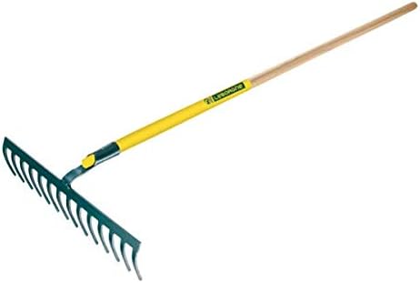Leborgne - Râteau Cailloutis 14 Dents Manche Bois 150 cm Certifié PEFC 100% - Outillage de Jardin - Râteaux - Pour Griffage, Aération, Nivelage - Polyvalent et Résistant