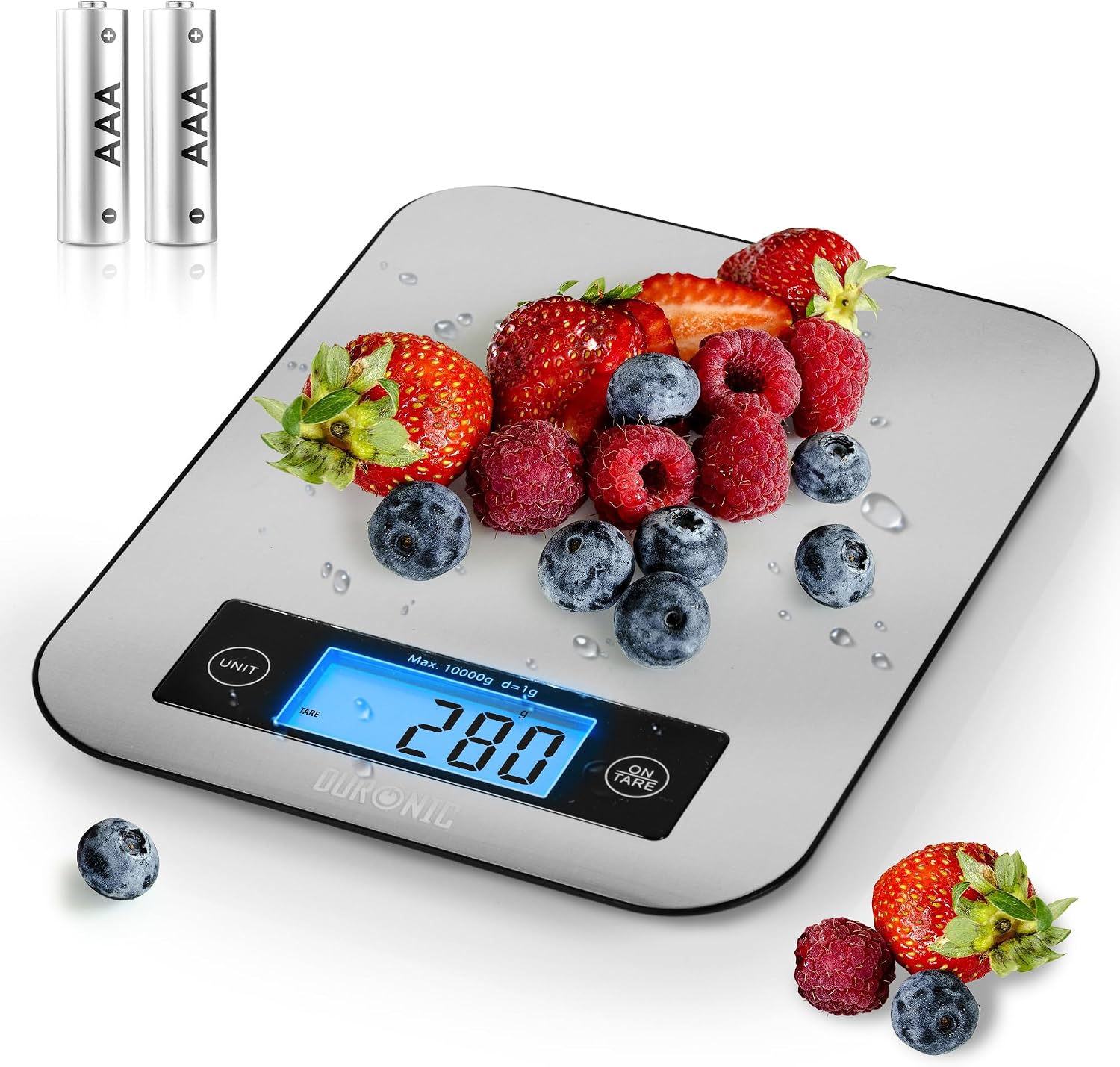 Duronic KS1007 Balance de cuisine Charge maximale 10 kg Précision à 1 g