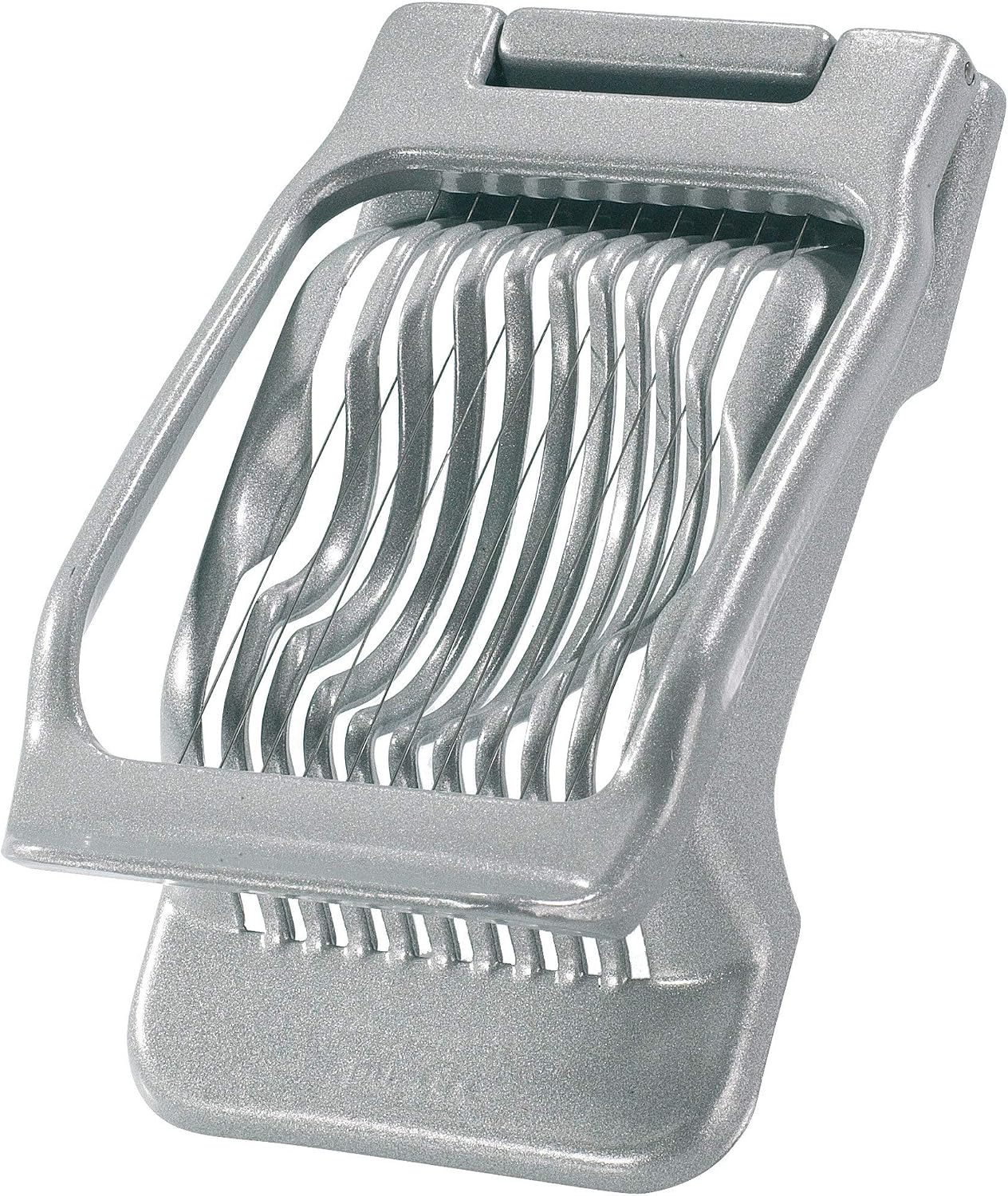 Westmark Coupe-Œuf à Tranches Rondes et Ovales, Fils de Coupe en Acier inoxydable à tension individuelle, Aluminium/Acier inoxydable, Duplex, Gris, 10202260