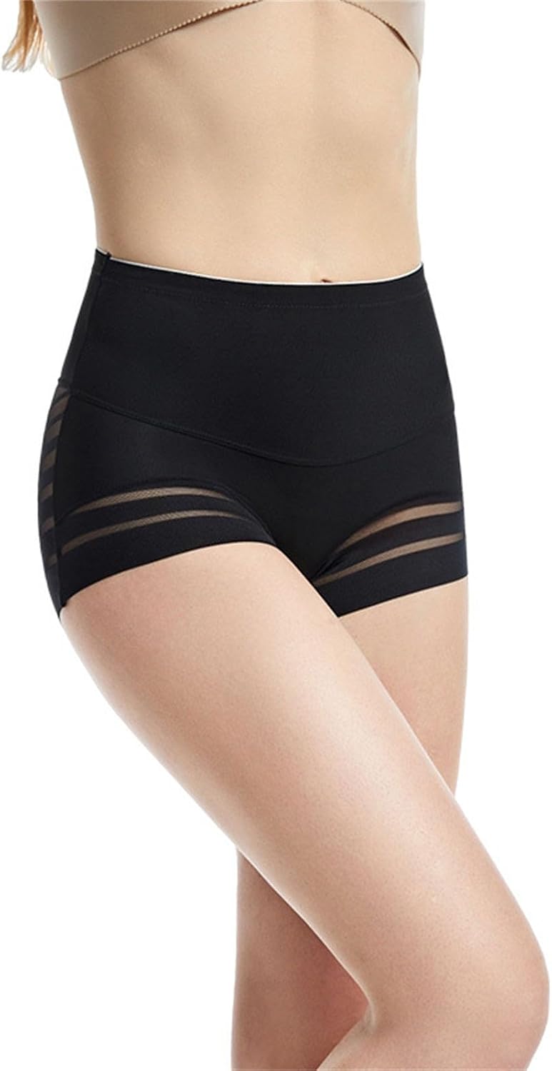 Culotte Gainante sans Couture pour Femmes, sous-vêtements de Contention en Dentelle à Rayures, Taille Haute Culotte Dim Femme Taille Haute Shorty Femme Lot