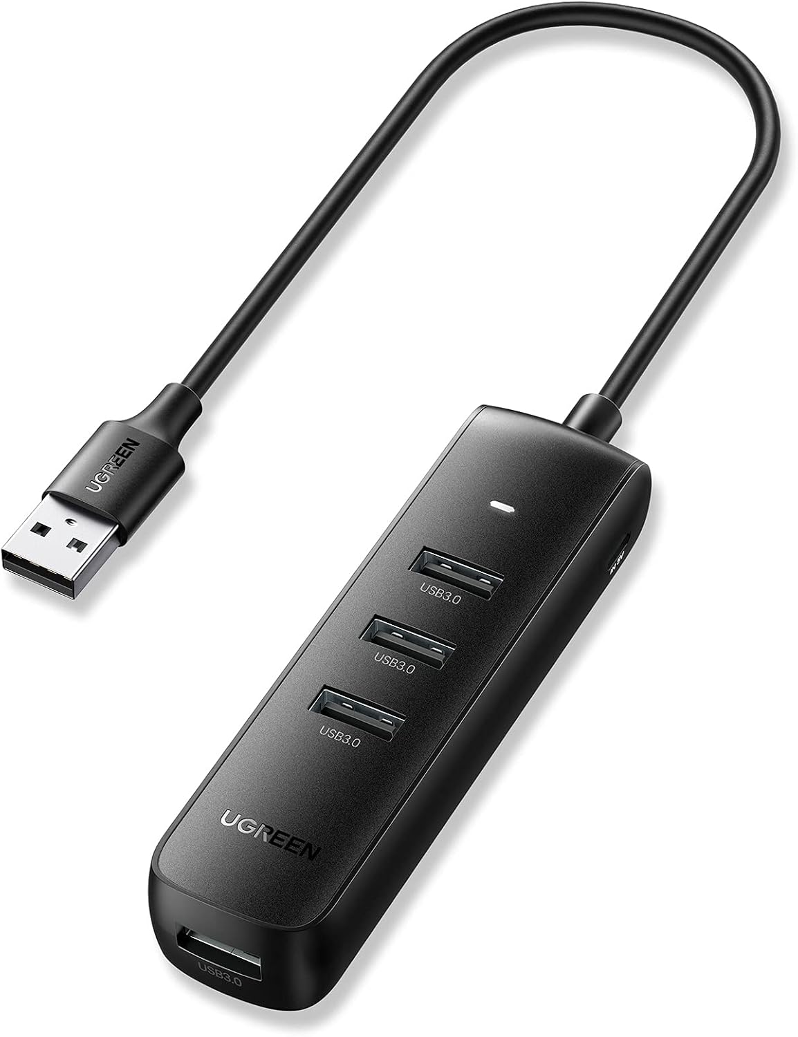 UGREEN Hub USB 3.0 5Gbps 4 Ports Muliti USB pour PC 25CM Câble Compatible avec Clavier Souris Disque Dur Clé USB PS5 PS4 Slim Xbox One X