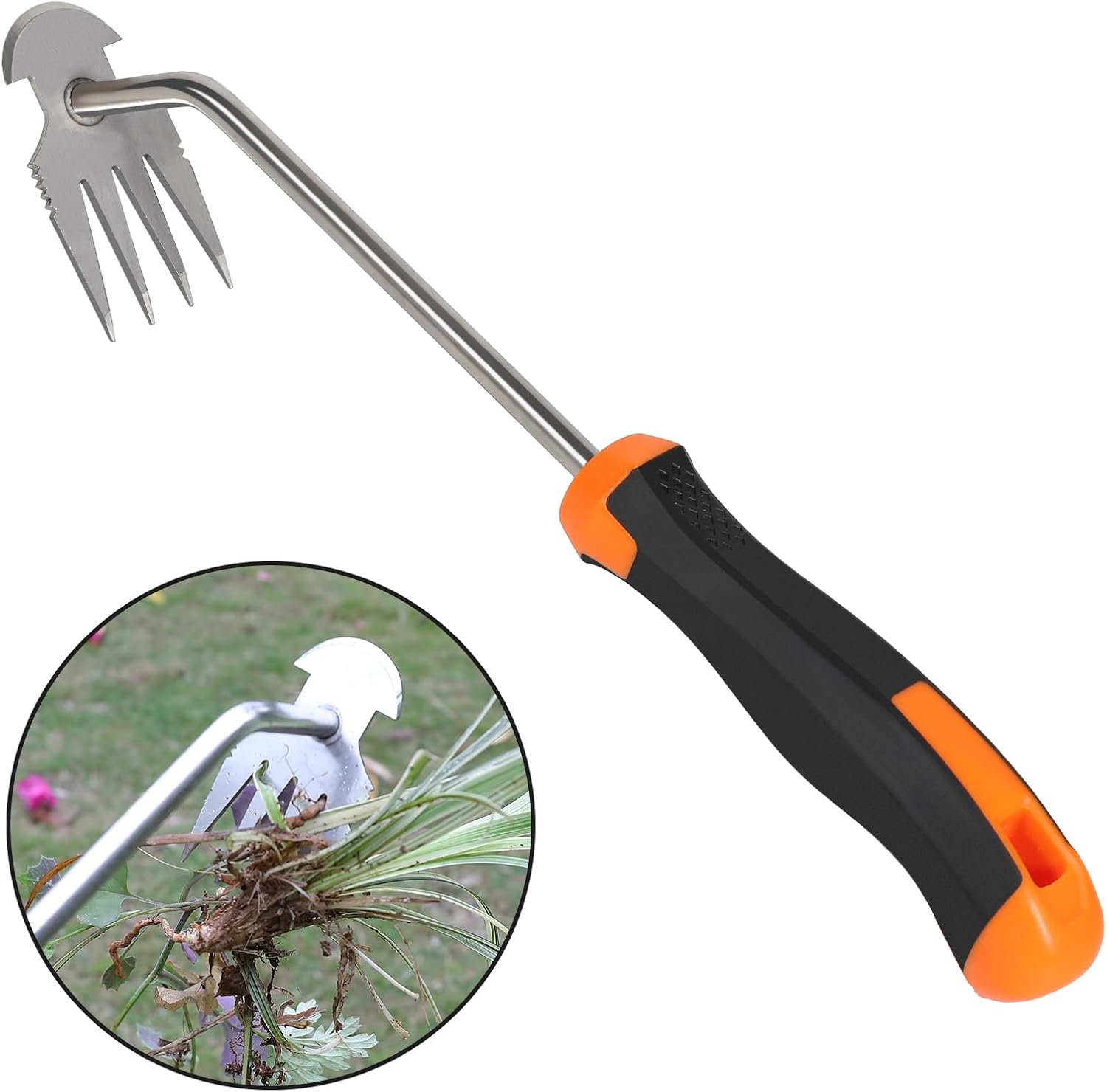 Binette Jardinage Désherbeur Manuel - Outil De Désherbage Jardin Multifonction, Serfouette Jardinage en Acier pour Enlever Mauvaises Herbes Et Ameublir Le Sol