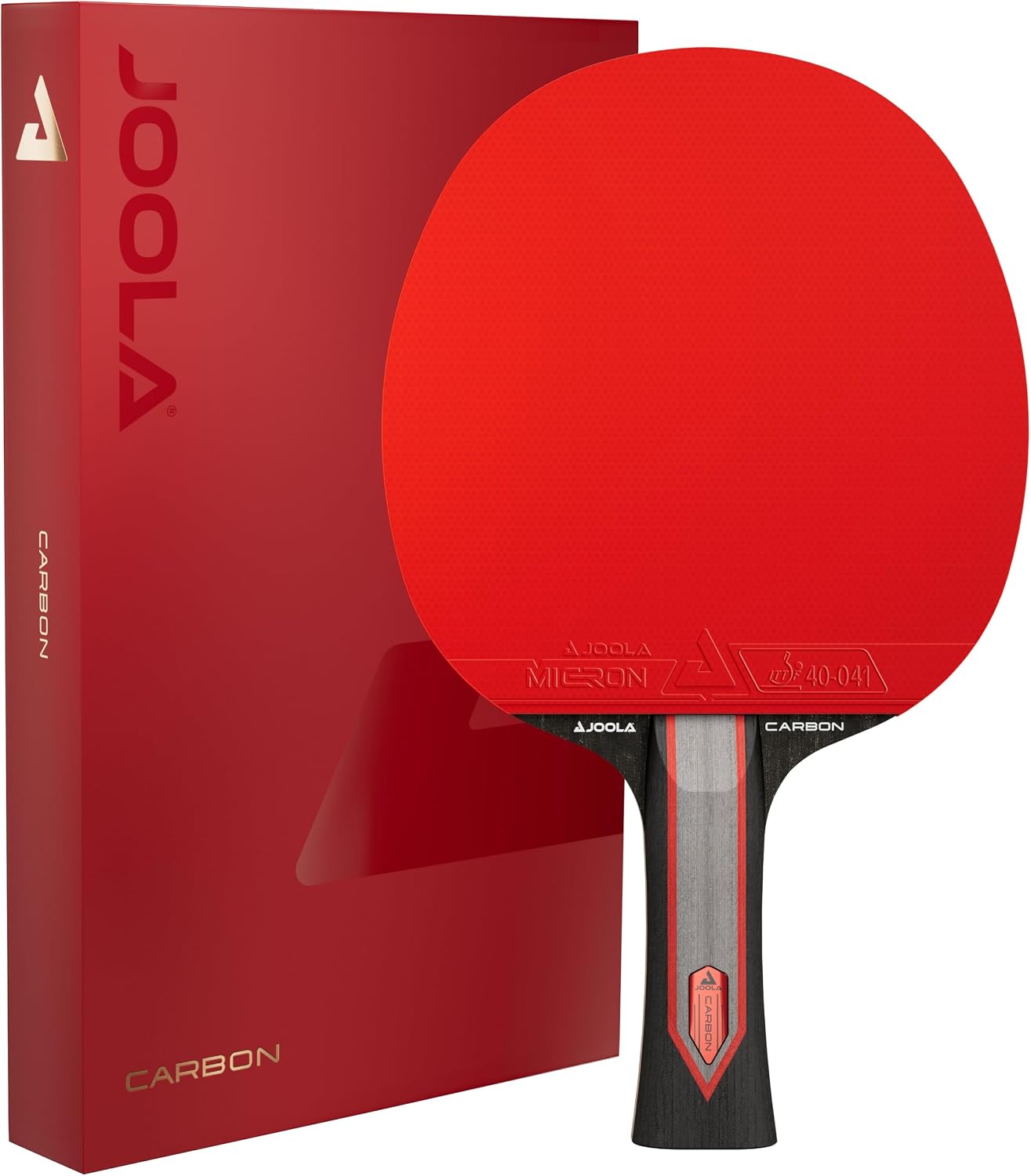 JOOLA Red Carbon Raquette de Tennis de Table Pro avec Boîte Magnétique