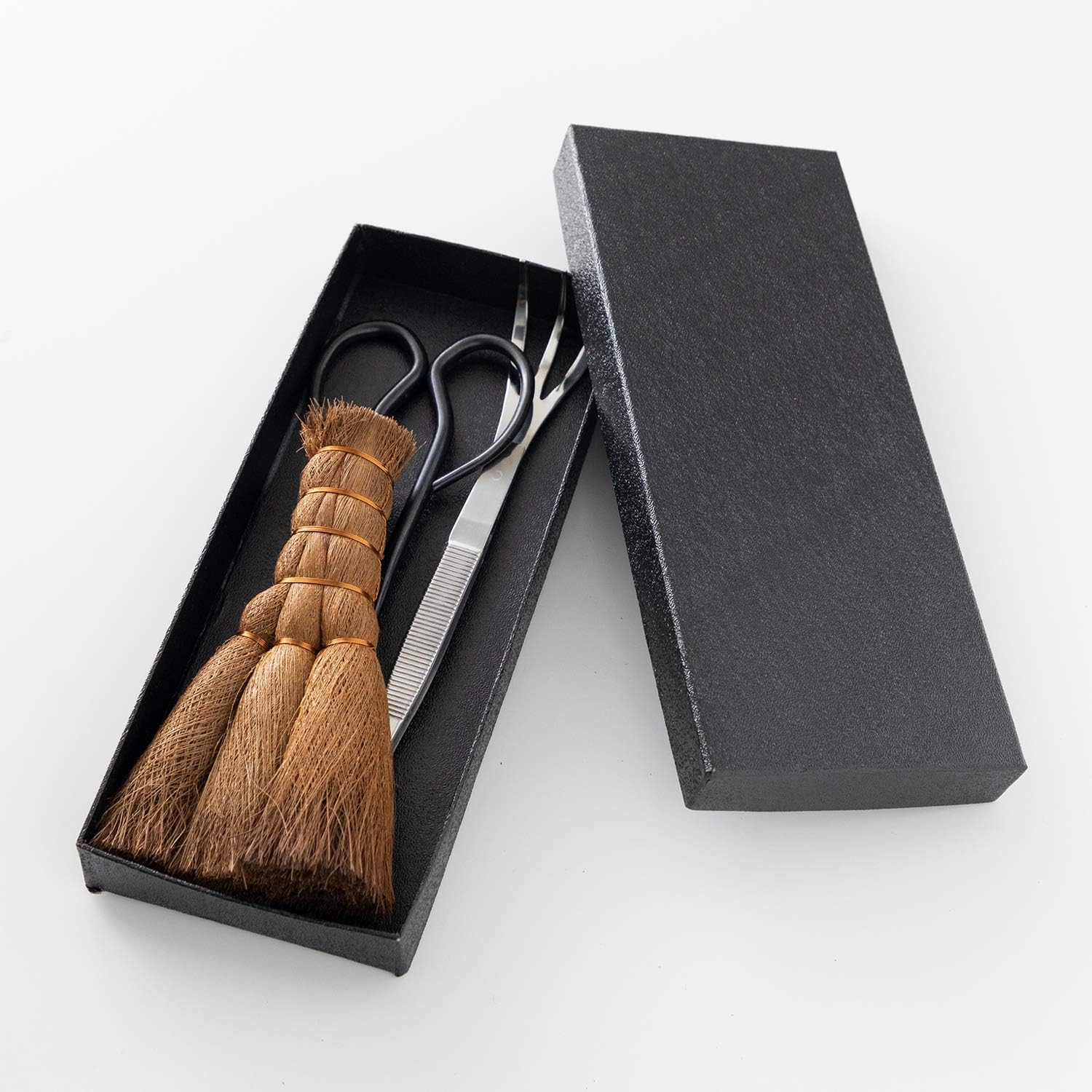 Wazakura Kit Bonsaï : Ciseaux Satsuki 180 mm, Pince Râteau et Balai