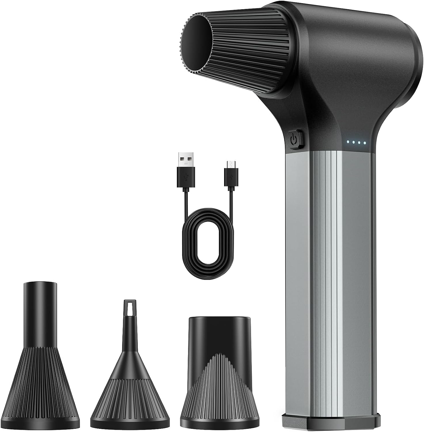 Souffleur d’Air Comprimé Électrique 330000 tr/min, Spray d’Air Haute Pression, Mini Nettoyeur d’Air Puissant – Kit de Nettoyage Sans Fil pour PC, Voiture, Canapé et Équipements de Bureau
