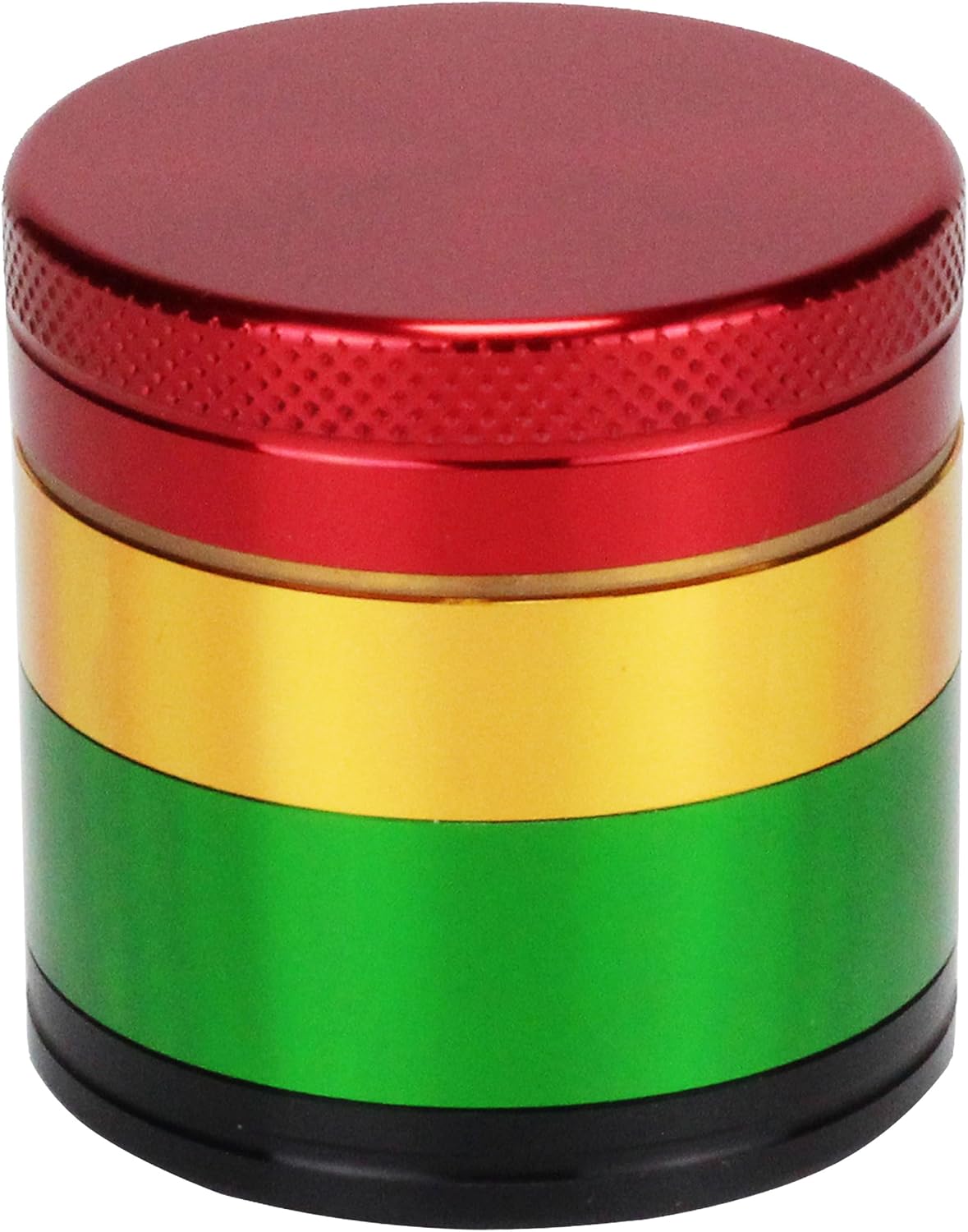 Grinder en Métal, Broyeur à Epices et à Condiments, 100% Aluminium, 4 Pièces, Noir, 50 mm