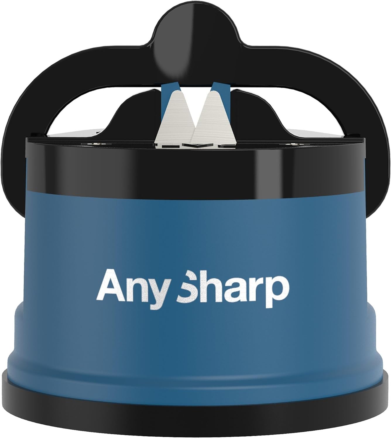 AnySharp Aiguiseur de couteaux, sécurité mains libres, Argent