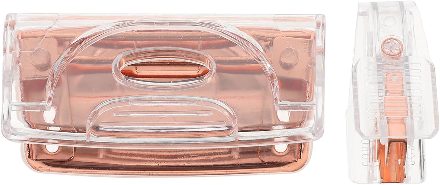 BESPORTBLE Perforatrice à Deux Trous en Alliage d'Aluminium Robuste 1 Set avec Arrache-agrafes Portable pour Usage Quotidien