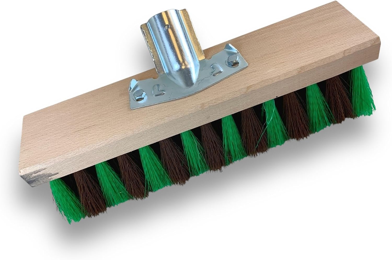 Kibros Balai cantonnier Jardinage 32 cm Fibre zébrée Manche Bois