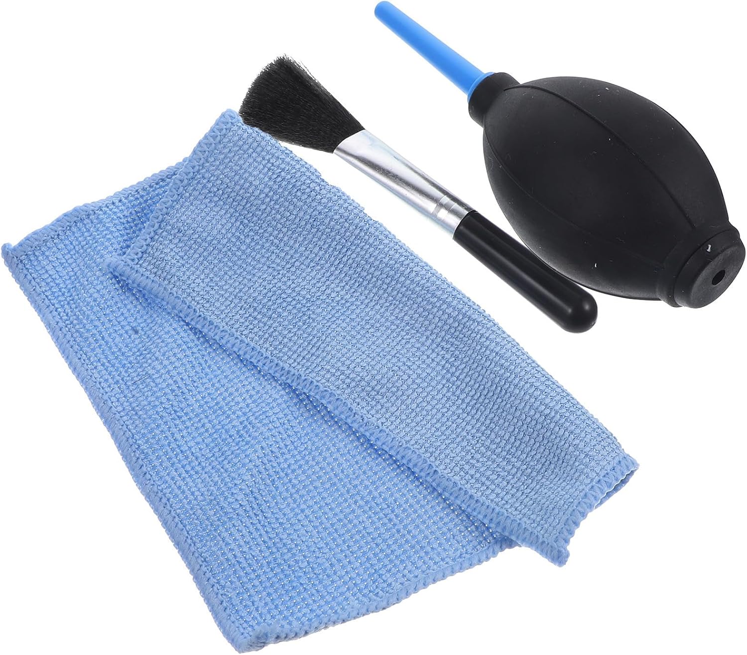 iplusmile Souffleur de Poussière en Fibre avec Embout Flexible, Outil de Nettoyage pour Lentilles et Capteurs D'appareil Photo, Équipé d'une Brosse et d'un Chiffon, Style Plusieurs Styles
