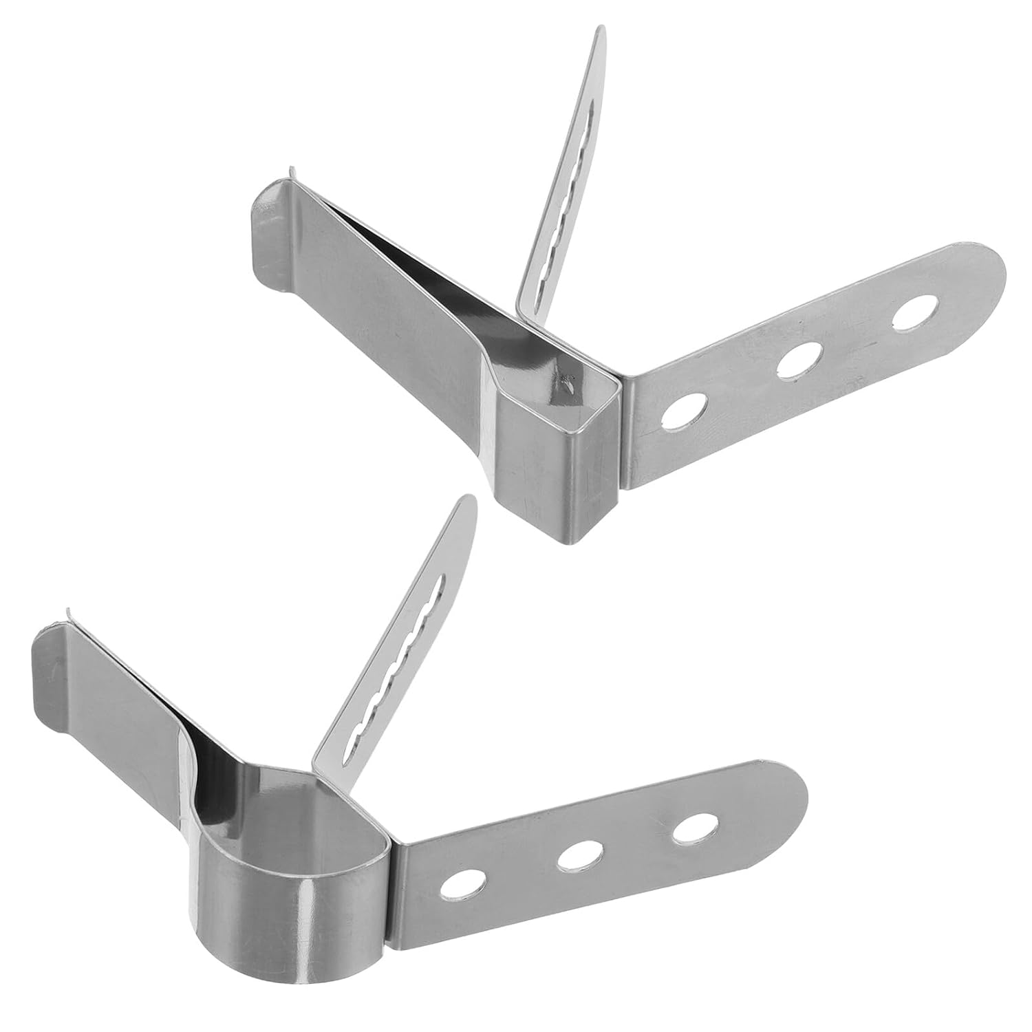 Lurrose Lot de 8 Pinces Porte- en Acier Inoxydable 304 Clips pour Thermomètre Alimentaire et Barbecue Fixation Sécurisée pour Casseroles Tasses et Mesures Précises Cuisine et Extérieur
