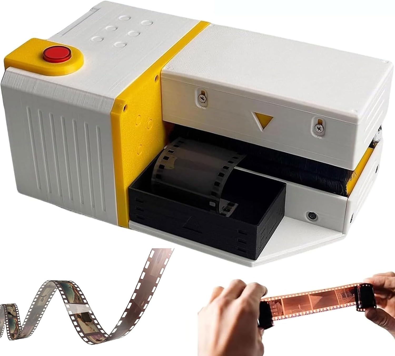 Dépoussiérant électrique antistatique avec ventilateur filtrant, brosse en laine douce, pression réglable, boîte de rangement pour le nettoyage de la chambre noire et l'entretien des films négatifs