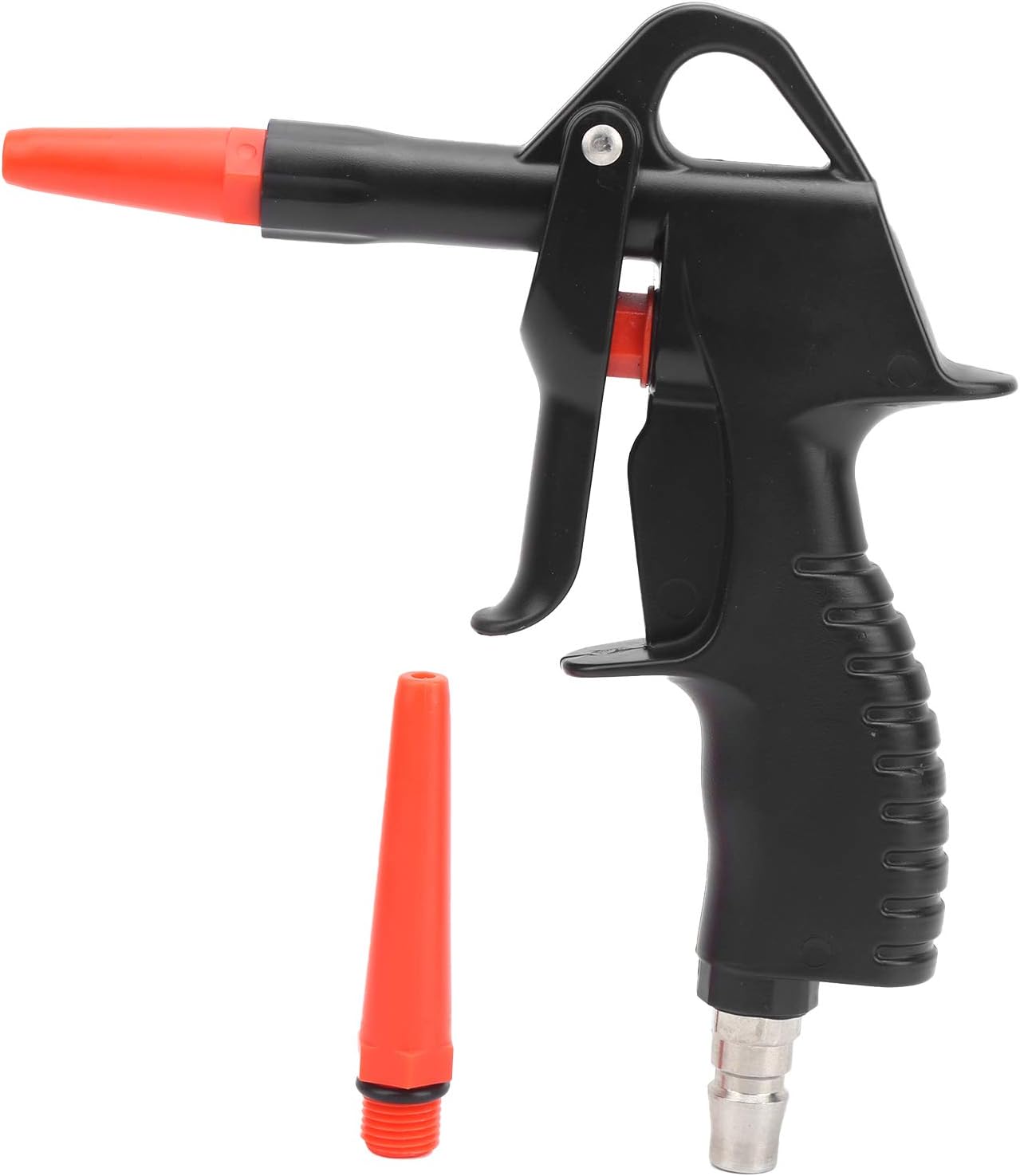 Air Duster, Pistolet à air comprimé, Pistolet à air comprimé avec buse Résistant à l'usure Outil de nettoyage facile à utiliser pour équipement de machine de voiture Noir Rouge