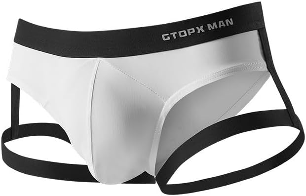 Calecon Dim Homme sous-vêtements en Forme de U pour Hommes,Bretelles Fines en Soie glacée,Taille Basse,Respirant,Sexy,Formel,Triangle