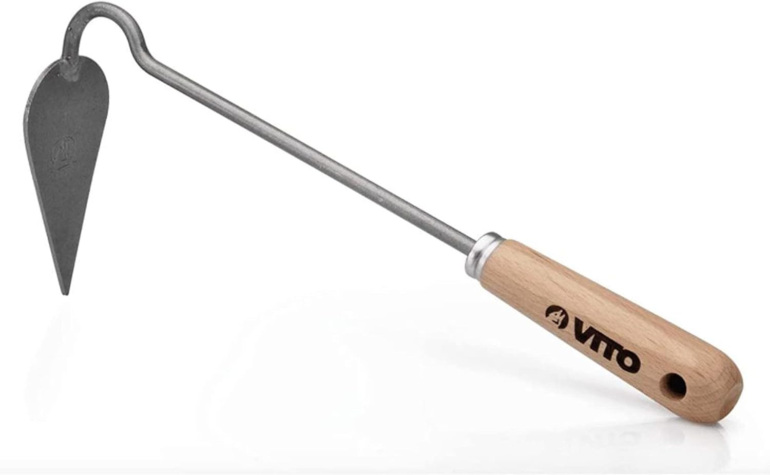 VITO - Binette de Jardin Outil de Jardin Manche Bois INOX et Fer forgé à la Main Haute qualité