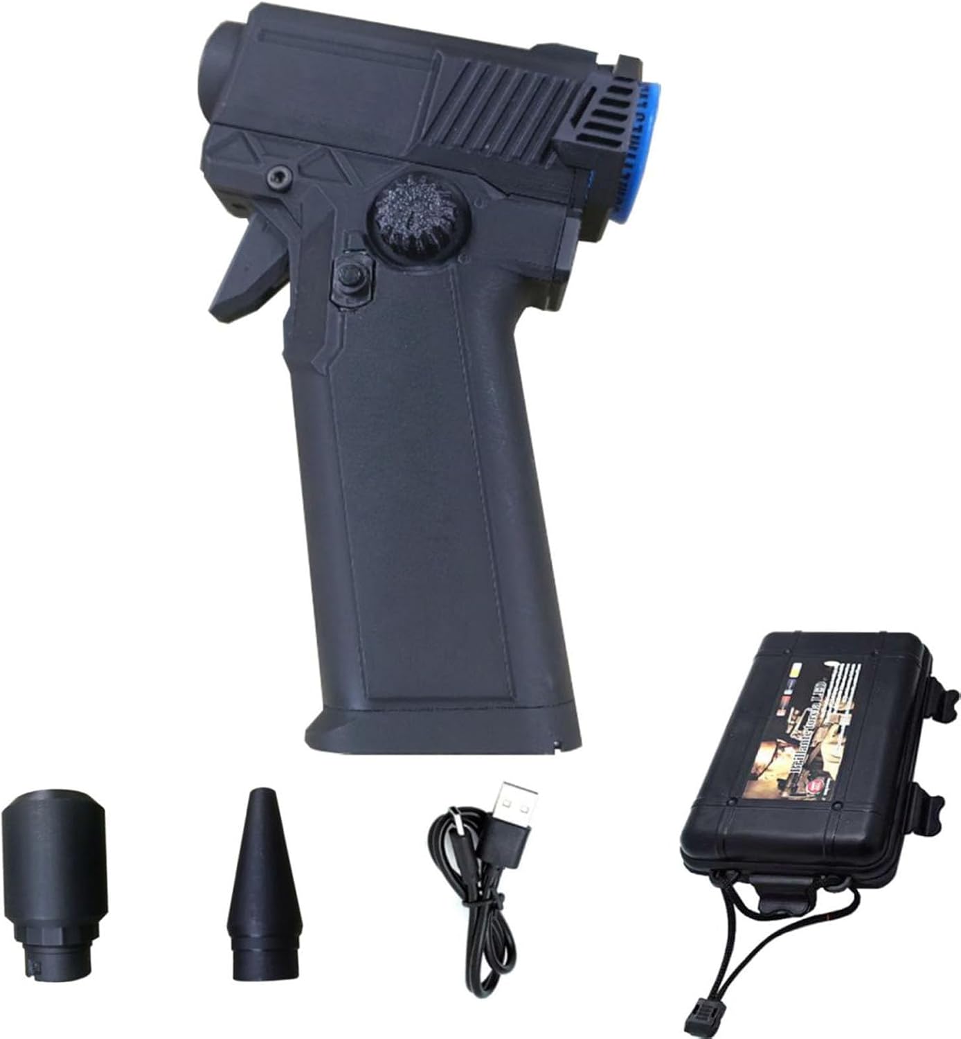 Dépoussiéreur d'air, Moteur sans Balais 110 000 Tr/min, Batterie Portable sans Fil de 4000 MAh, Dépoussiéreur d'air électrique avec 2 Buses pour le Nettoyage du Clavier 'ordinateur