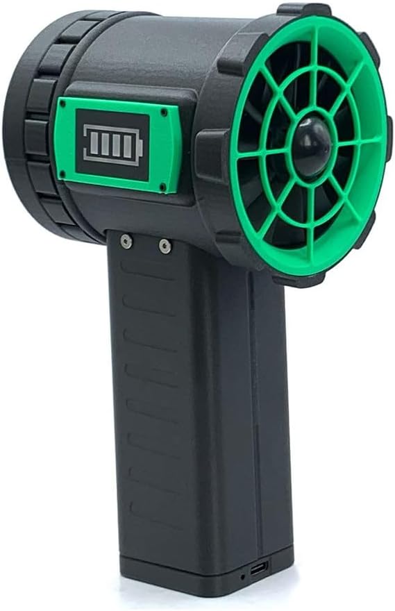 Turbo Fan Handheld 650 W Métal Plastique Robuste (Noir + Rouge)
