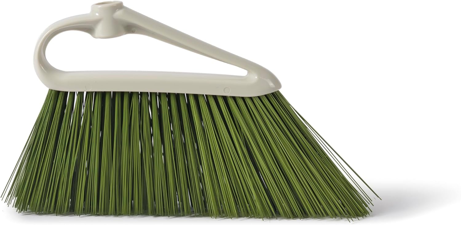 Perfetto Balai pour extérieur, Jardin, Maison, en Plastique, Couleurs du Manche : Gris Mat ; Couleurs des branchettes : Vert Mousse, 34 x 5 x 20 cm