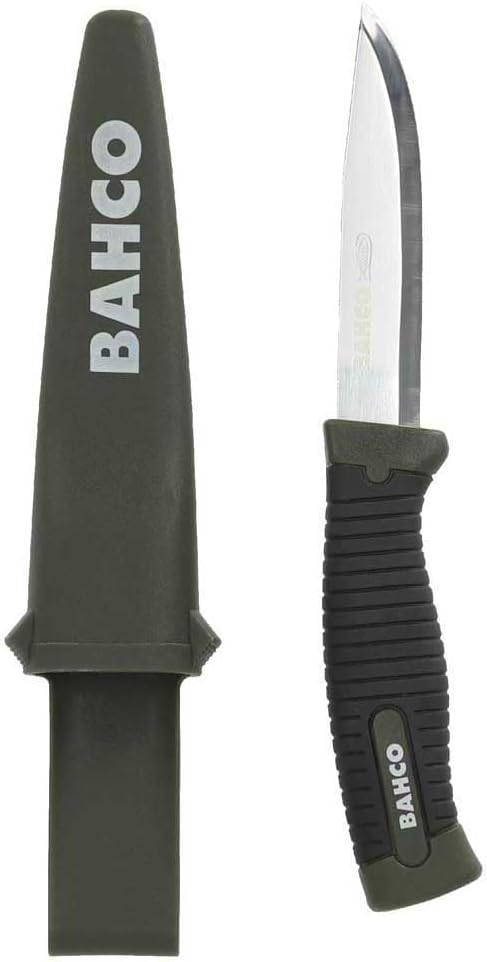 BAHCO Couteau Laplander avec manche vert bi-matière