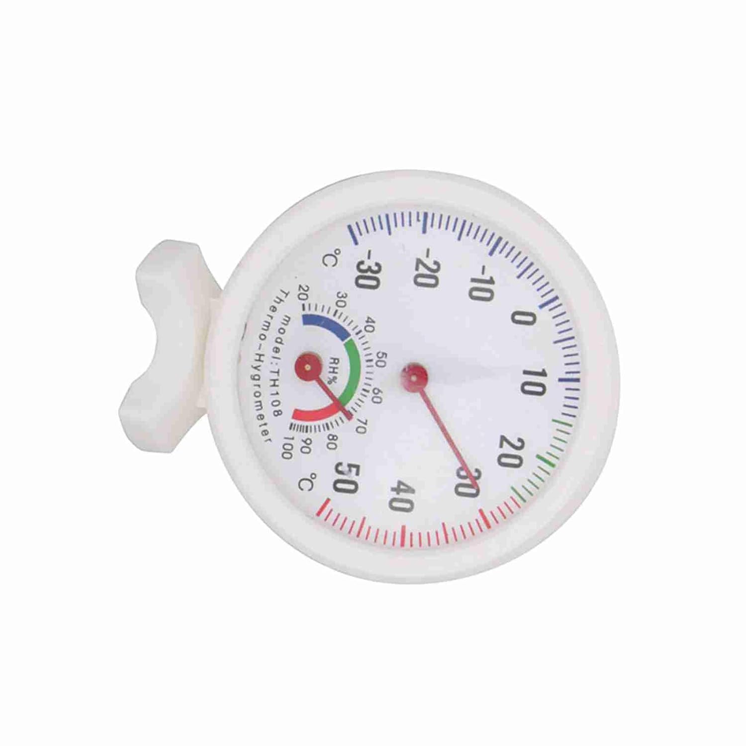 Akozon TH108 Jauge de Température et d'humidité de Précision – Thermomètre et Hygromètre Analogique d'intérieur pour Four, Grill, Cuisine, Bureau et Usine -30~50 °C