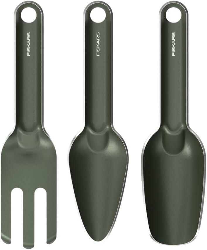 Fiskars Urban Plant Care, Set d'Outils de Jardinage, 3 Pièces