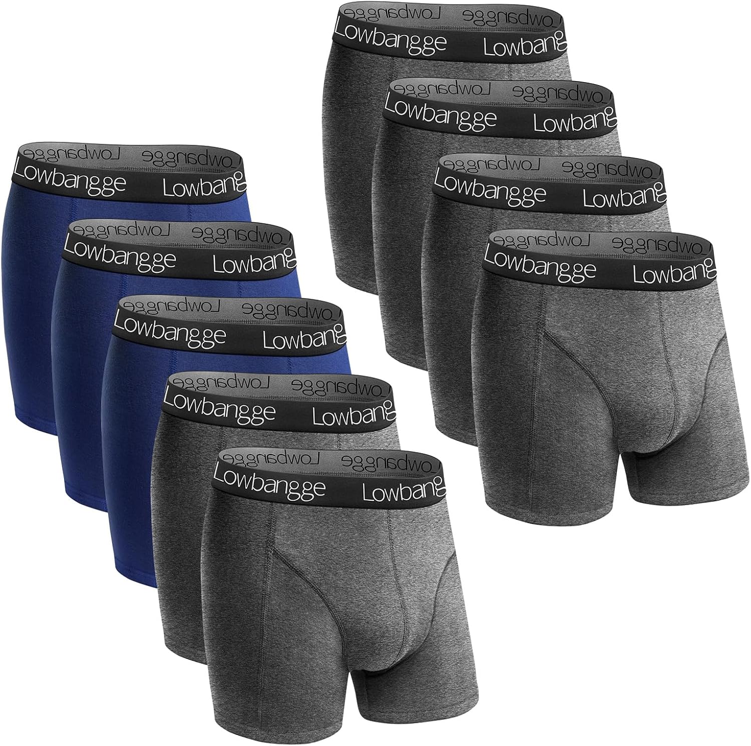 Boxer Homme Coton Lot De 9, Haut Confort, Doux et Respirant