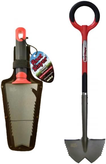 ROOTSLAYER Venteo - Pack Noir - Adulte à Main Dresse Bordures™ - Jardin - Acier de Carbone - Manche 360°