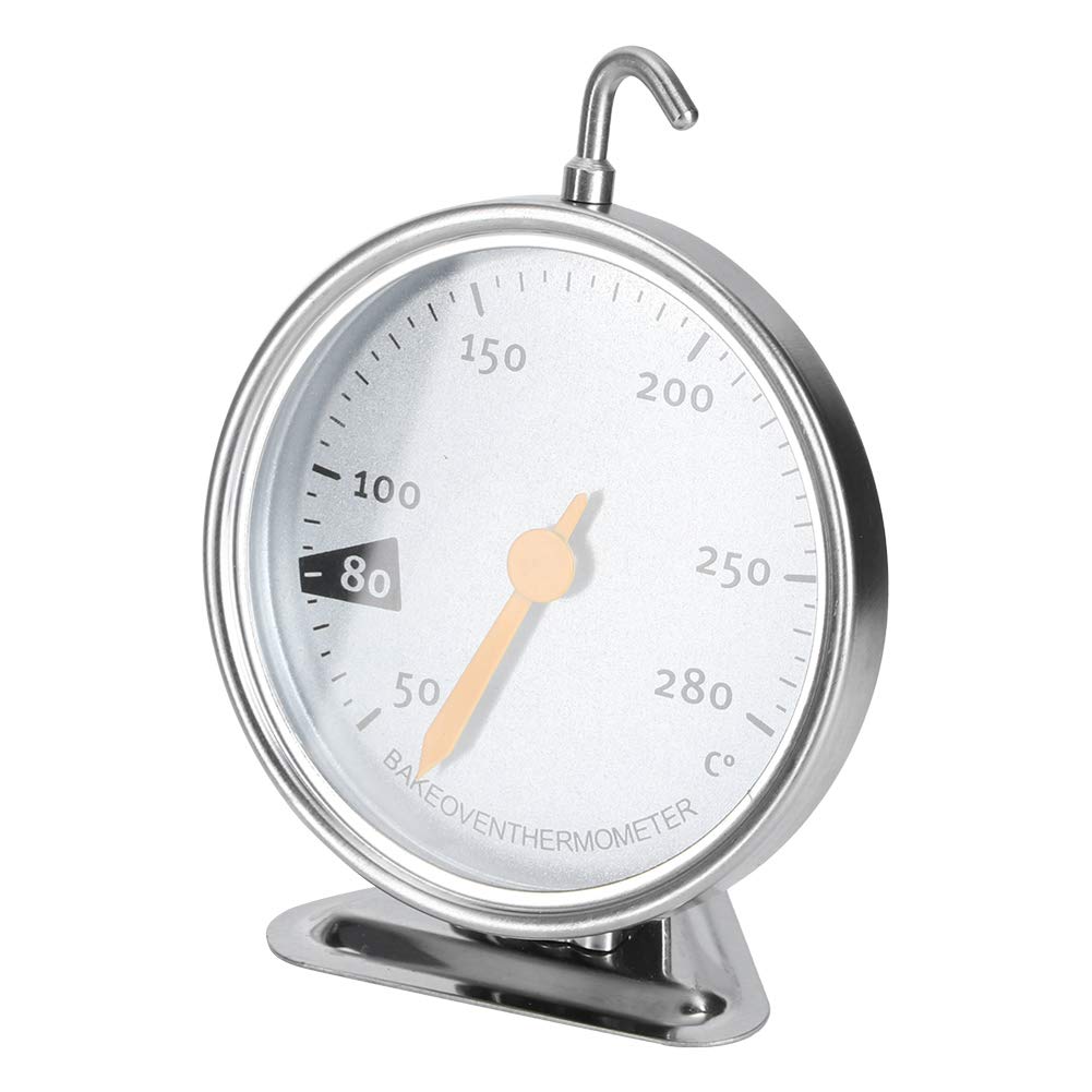 Cocoarm Thermomètre de Four en Acier Inoxydable, Thermomètre de Four à Cadran 122 à 536 Degrés Fahrenheit, Grand Crochet et Base à Cadran coloré pour la Cuisson, le Rôtissage et la Cuisine à Domicile