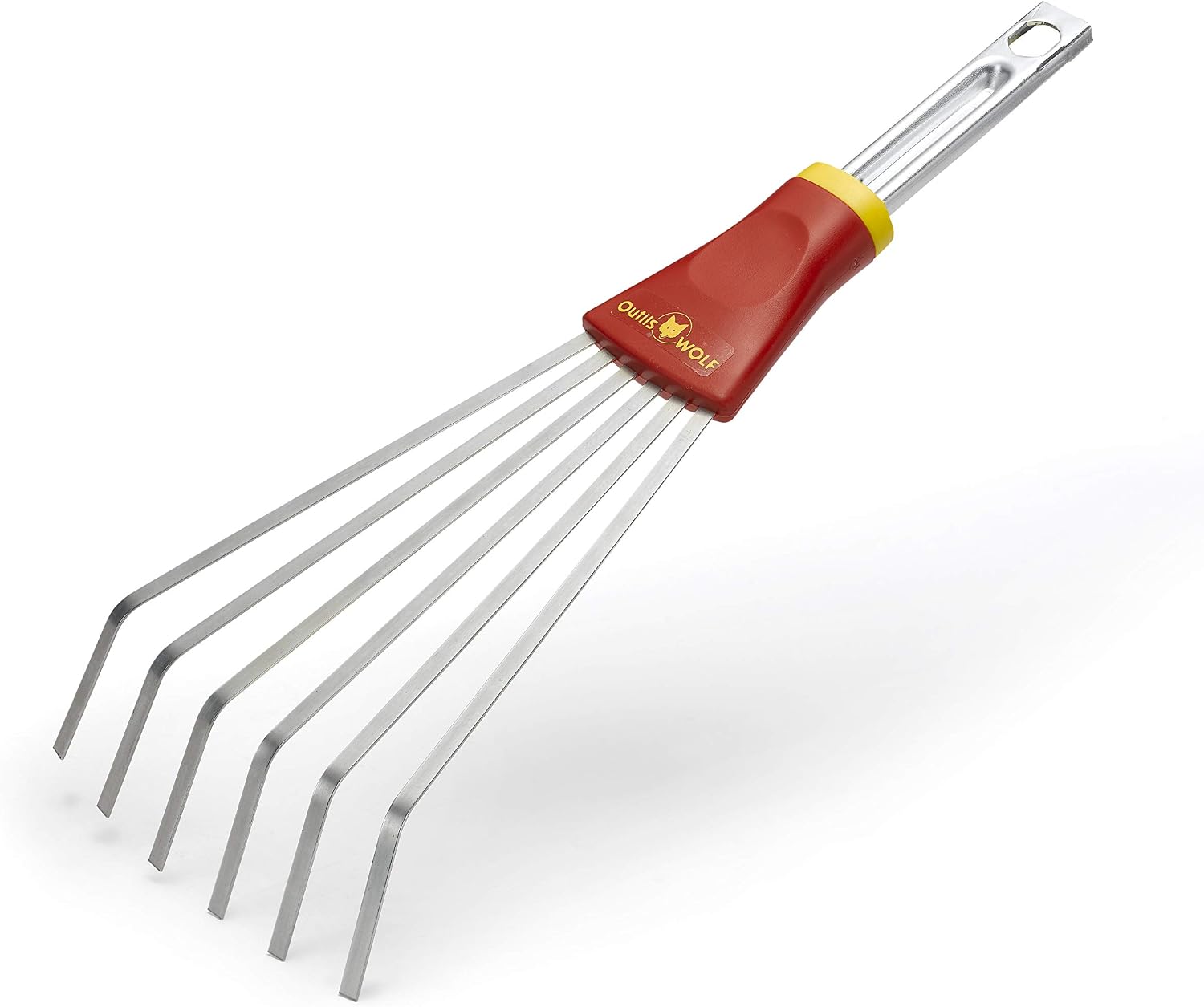 Outils Wolf, Petit Balai à Main à Dents Plates Multi-Star, LDM Argent/Orange Version Amazon Exclusive
