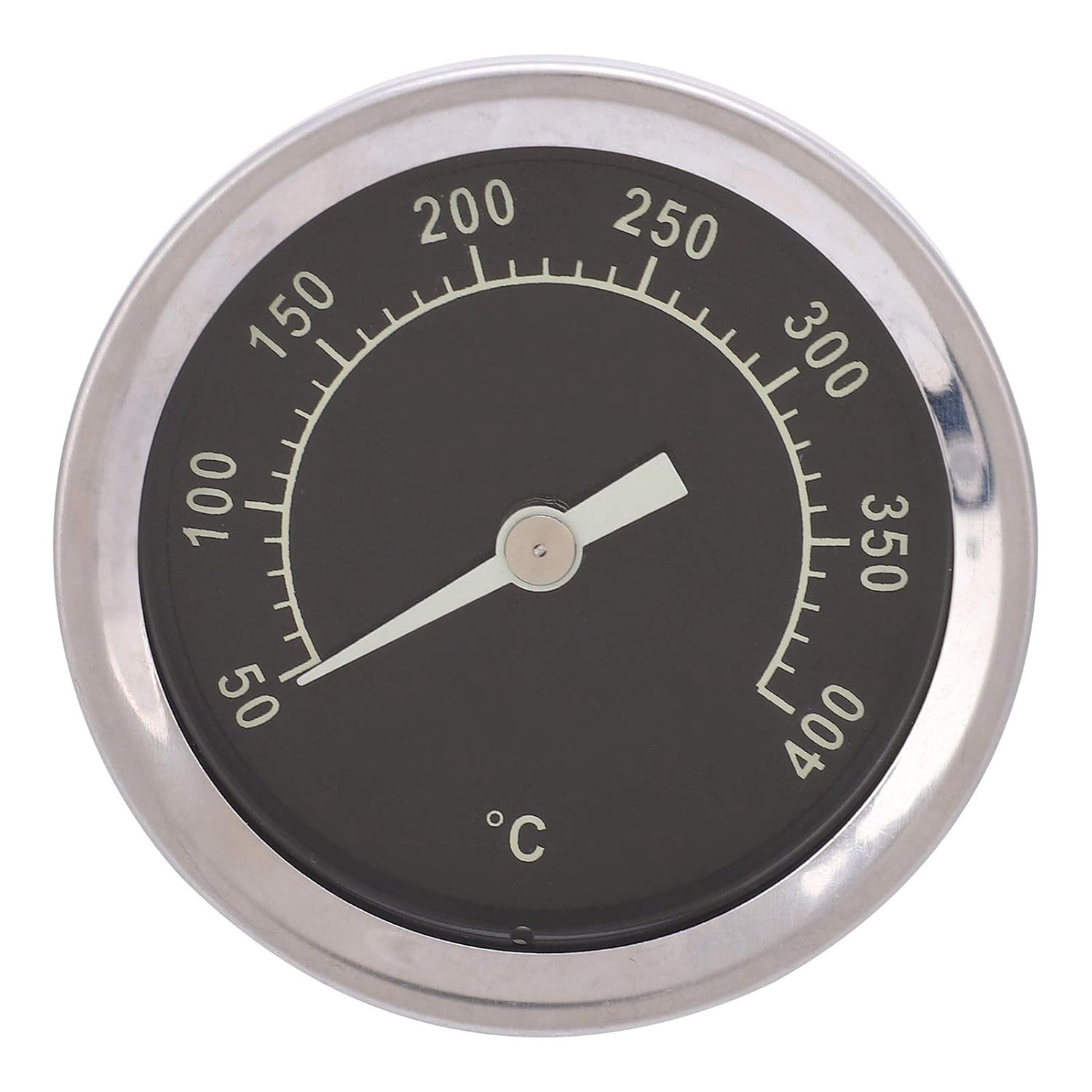 Fafeicy Thermomètre à Gril, Thermomètre à Cadran en Acier Inoxydable, Mesure 50 à 400 Degrés Celsius, Idéal pour la Cuisine et le Barbecue en Plein Air