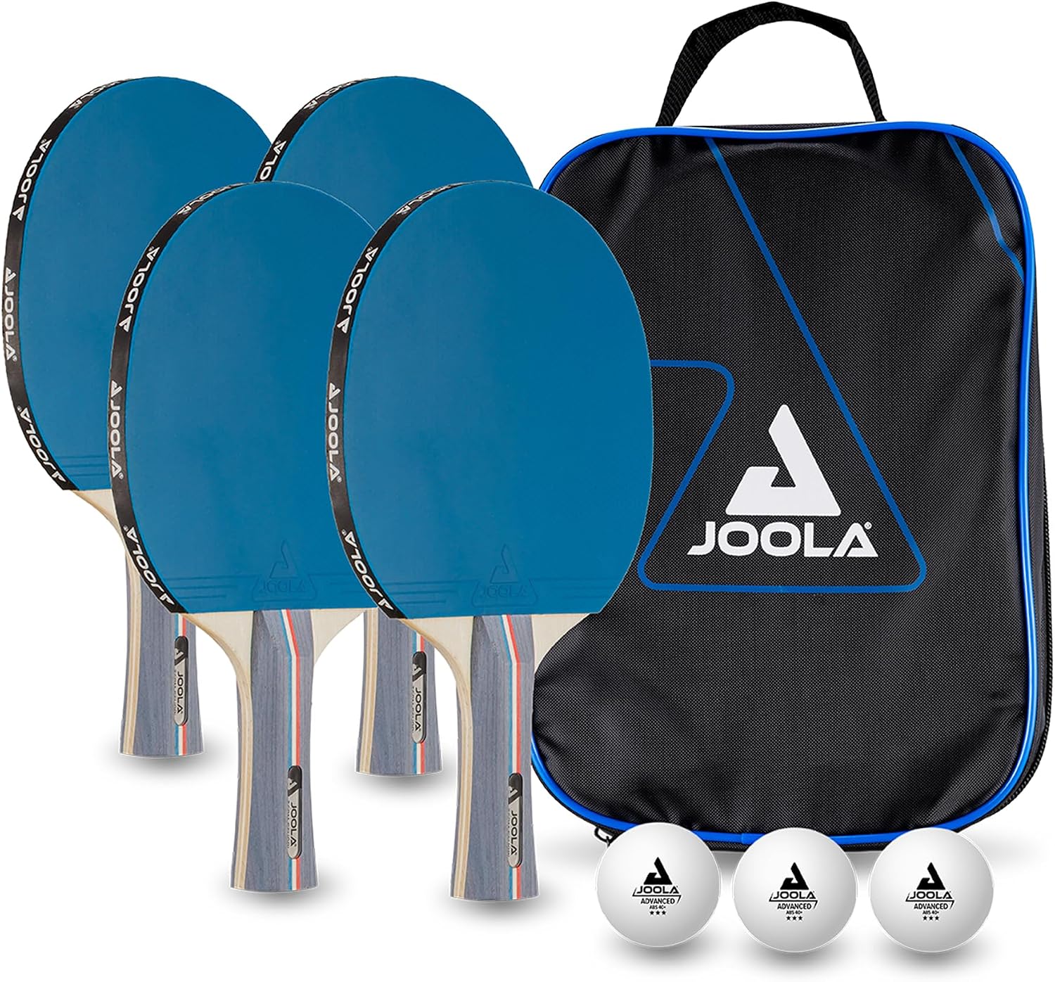 JOOLA Set 4 Raquettes Ping Pong TEAM SCHOOL Multicolore Tennis de Table
