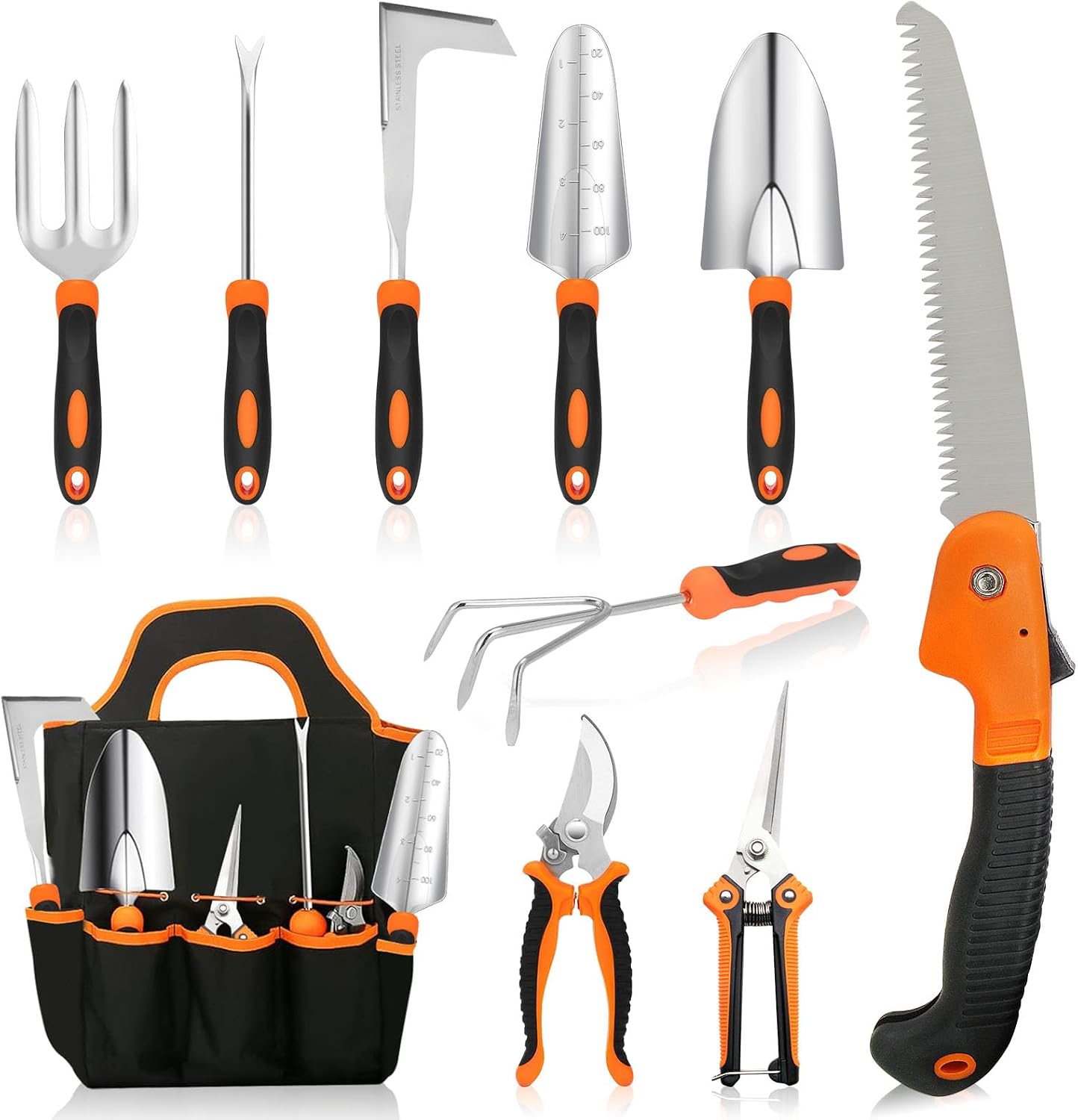 Outils Jardinage, 10 Piezas Lourdeur Outillage de Jardin, Outils de Jardin Jardinage Outillage, Cadeaux pour Femmes et Hommes