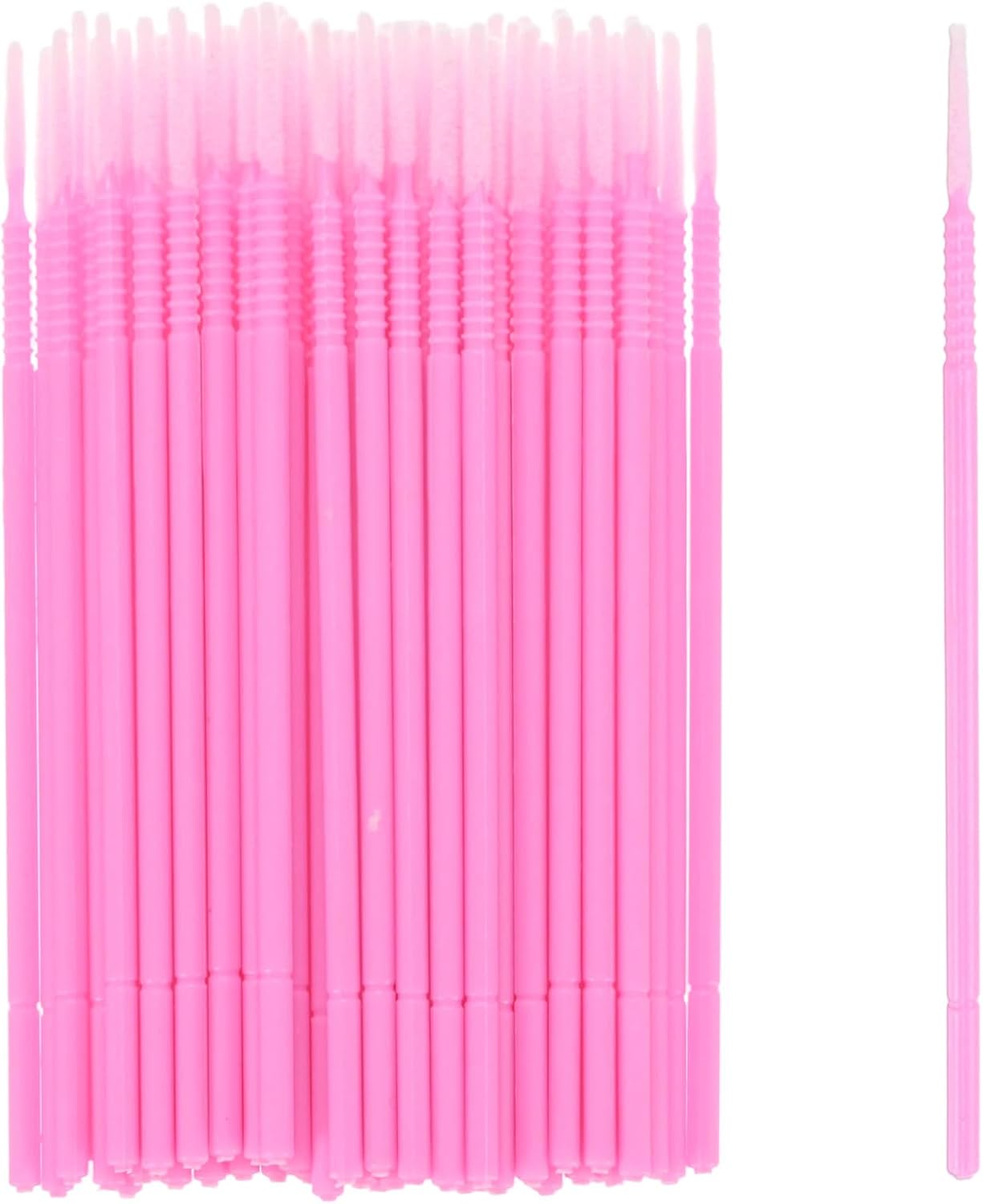 M METERXITY 100-Pack Pinceau Pollinisateur, 0.08inch/2mm Stylo Pollinisateur Manuel en Plastique pour Légumes pour Jardin/Serre/Plantes Hydroponiques/Fleurs [Rose Clair]