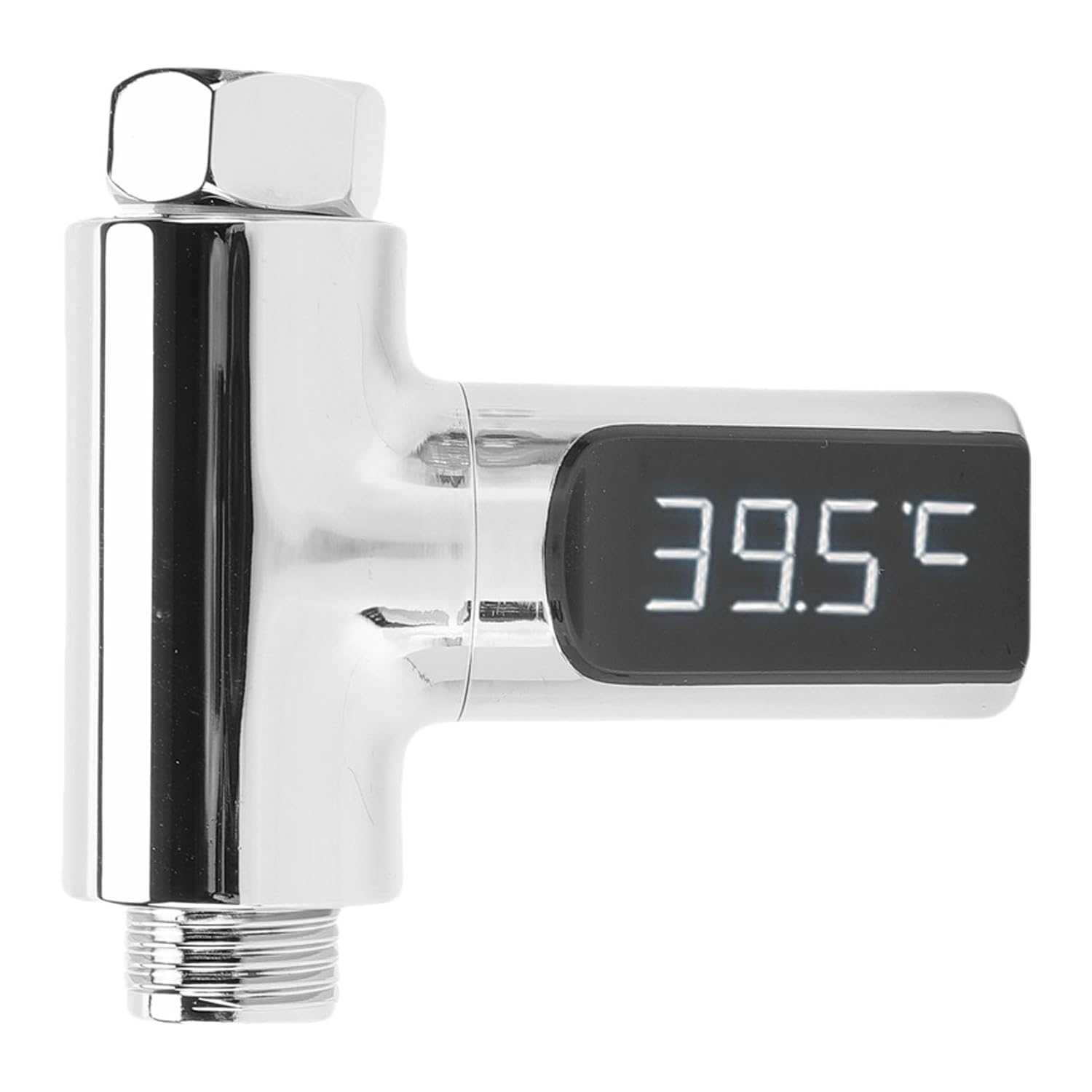 Garosa Thermomètre de Douche LED, Température de Lecture Instantanée Alimentée par Débit D'eau avec écran LED Lumineux, pour Robinet de Cuisine de Salle de Bain