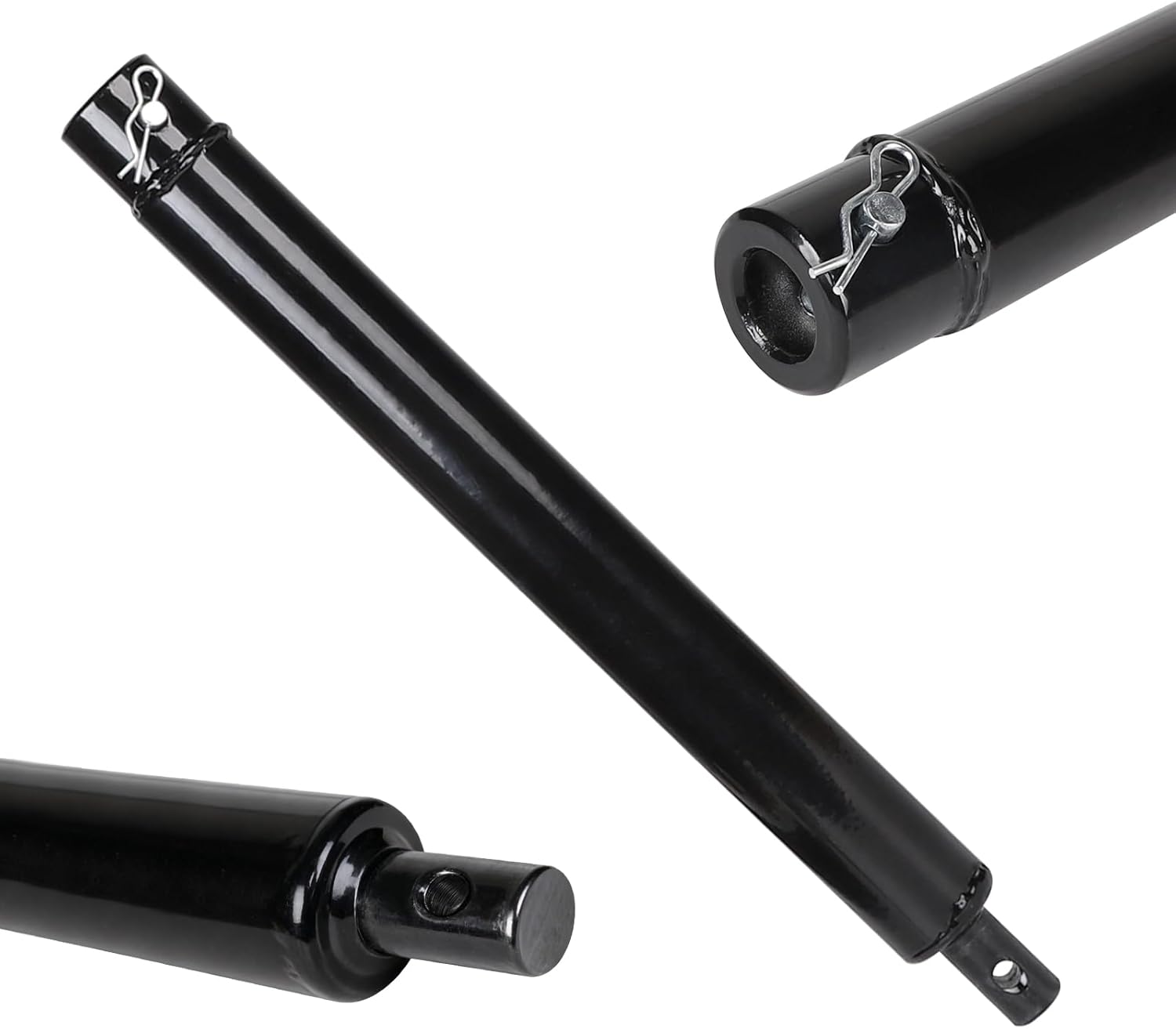 Extension de Tarière, Longueur 400 mm, Diamètre 20 mm avec Boulon de Sécurité, Rallonge de Foret pour Tarière Électrique, pour Tarière de Jardin, Acier au Carbone Noir