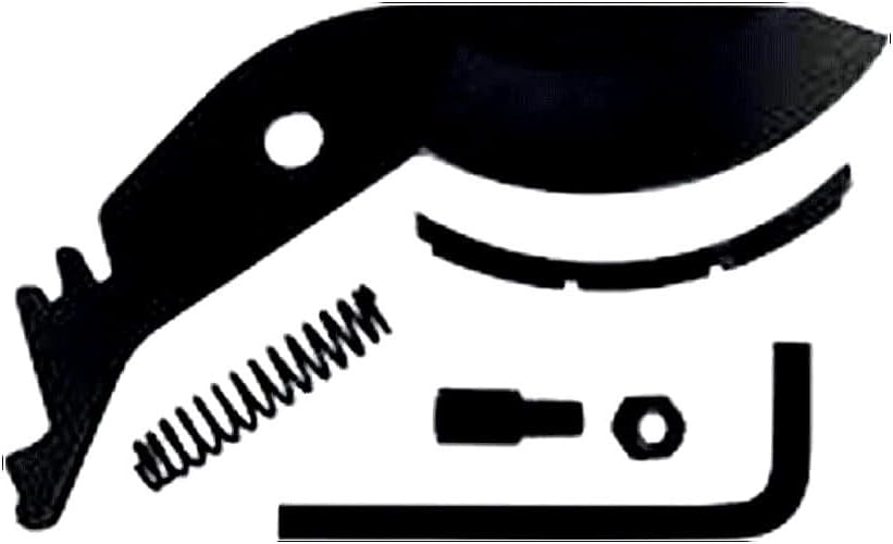 DURAN - Lame de Rechange pour Sécateur à Galet de Jardin - Boulon - Ressort - Protège-Enclume en Plastique PP - Une Clef BTR pour Un Montage Facile. Sécateur de Jardin à Galet - Rolling Cut.