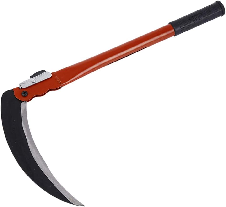 Wanggang Jardin Agriculture multifonctionnelle et la Faucille forestière, n ° 65 en Acier au manganèse + poignée en PVC,Sickle and Two Spare Blades