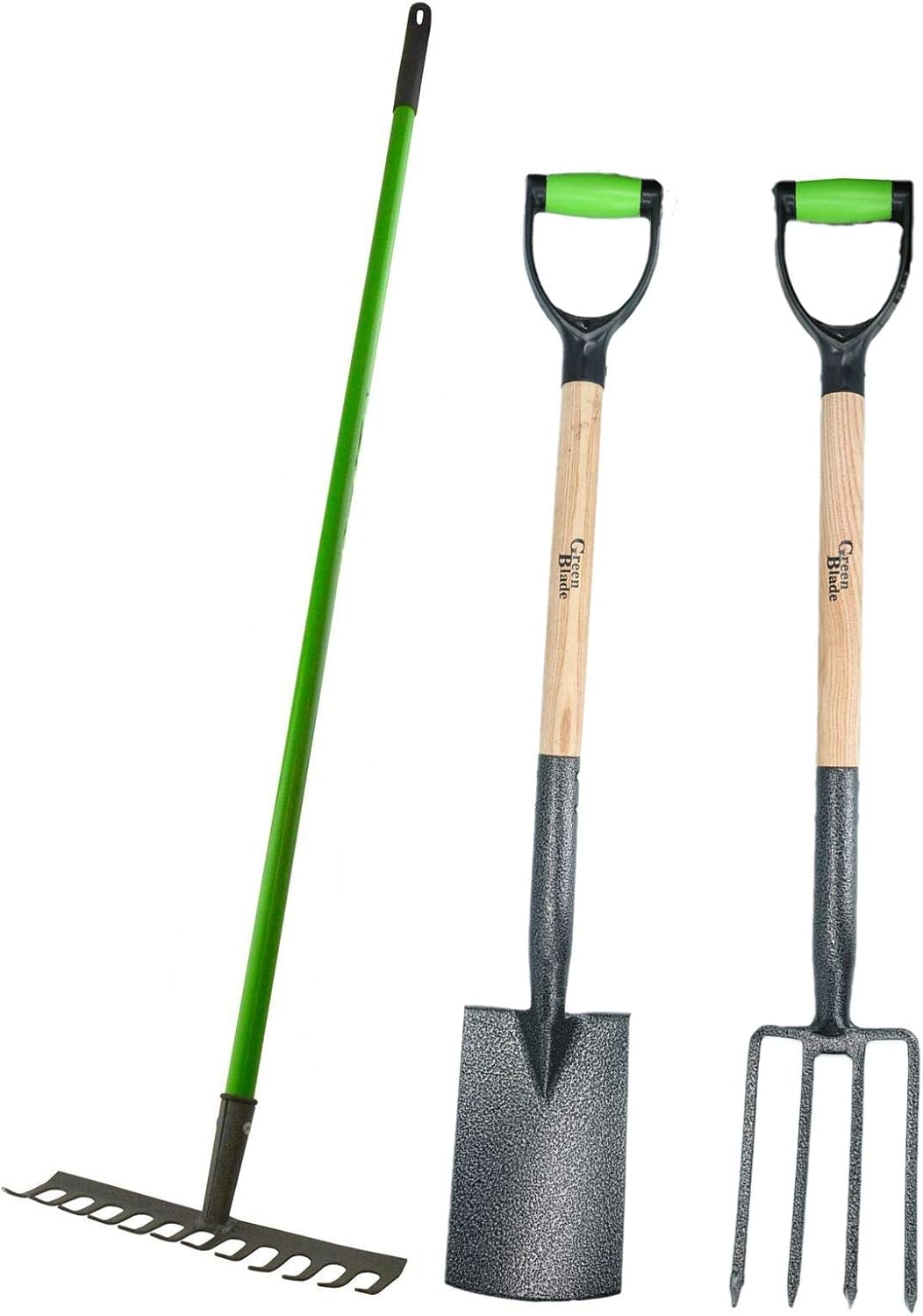Fourche Bêche râteau frontière Jardin jardiniers du Sol PVC Solides poignées en Acier au Carbone