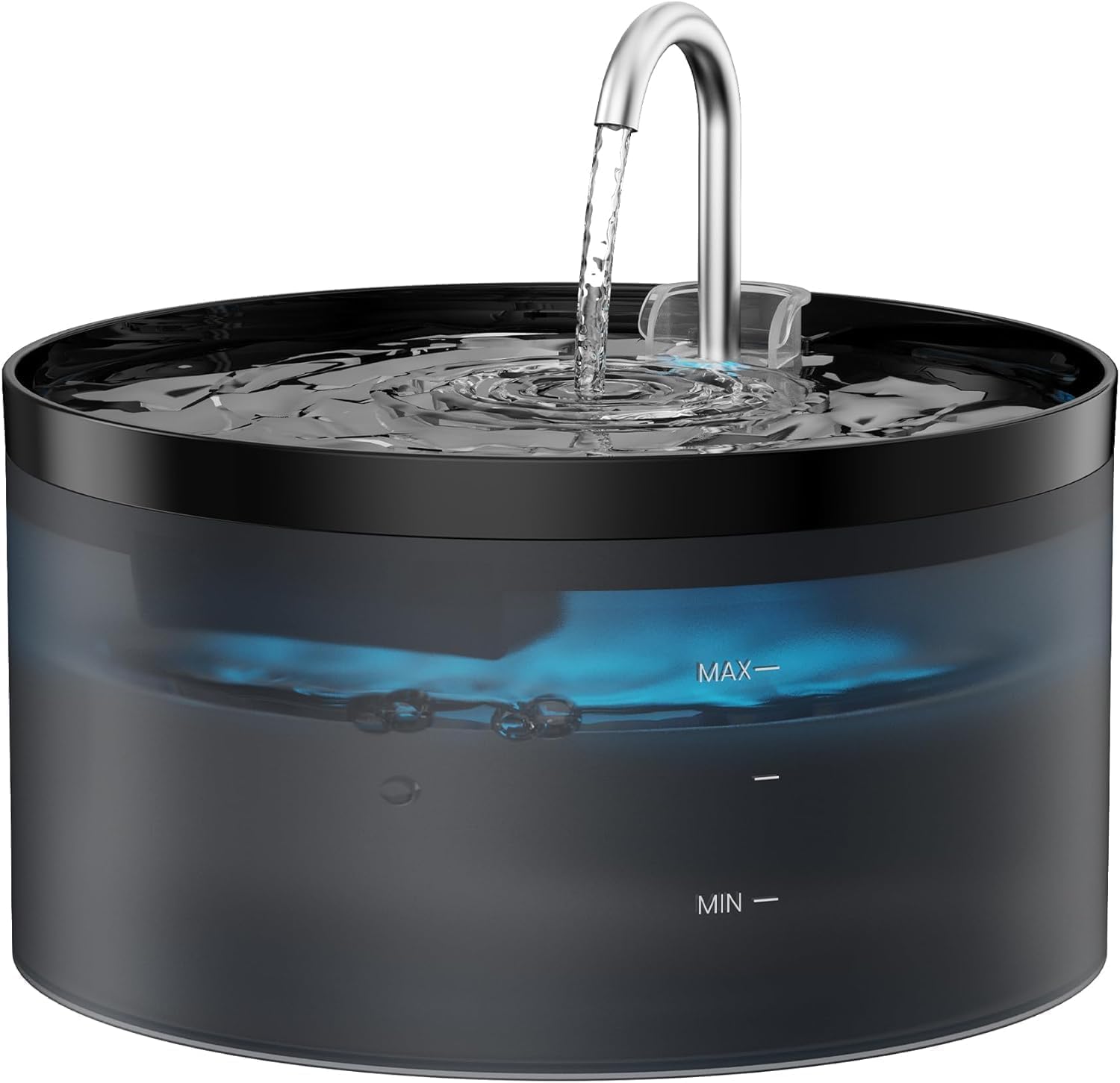 BEMOONY Fontaine a Eau Chat Filtre, 6 Filtres à Charbon + 6 éponges, Multi-Filtration, pour 3,2L Fontaine à Eau pour Chat(H7), Filtration des Cheveux Flottants, Adoucissement de l'eau