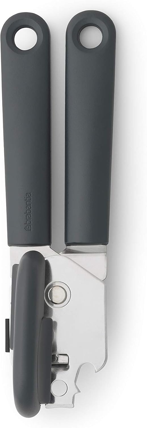 Brabantia Ouvre-boîte plus ouvre-bouteille - Dark Grey