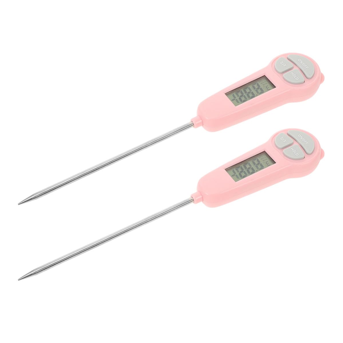 Zerodeko Thermomètre Numérique Matériau Abs et Acier Inoxydable à Lecture Instantanée 2 Pièces Précision Élevée, Facile à Nettoyer pour Cuisson et Poudre de Lait Cuisine et Voyage
