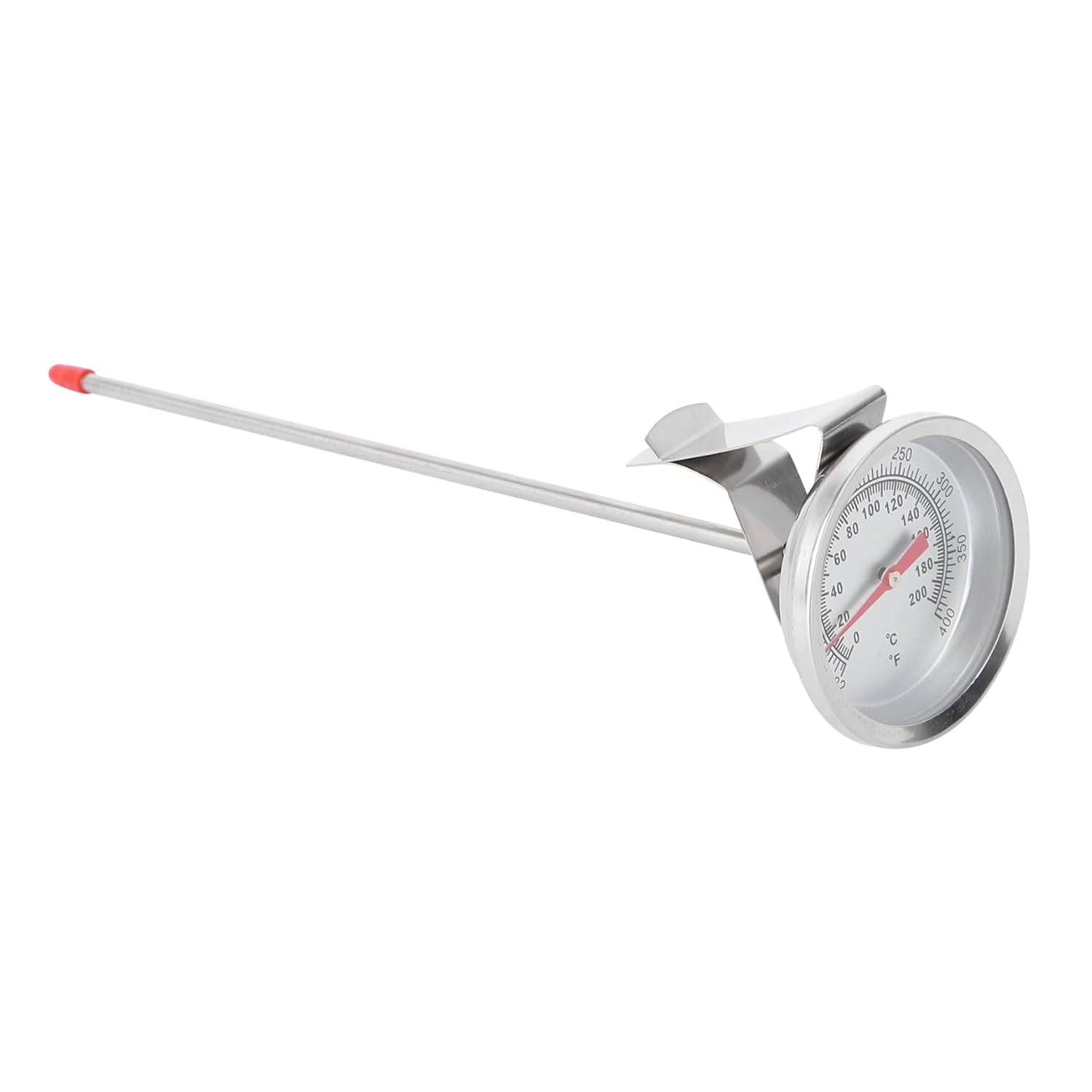 Zerodeko Thermomètre Barbecue pour Grillades Outil de Barbecue avec Sonde Longue et Coins Arrondis Accessoire de Cuisine Étanche