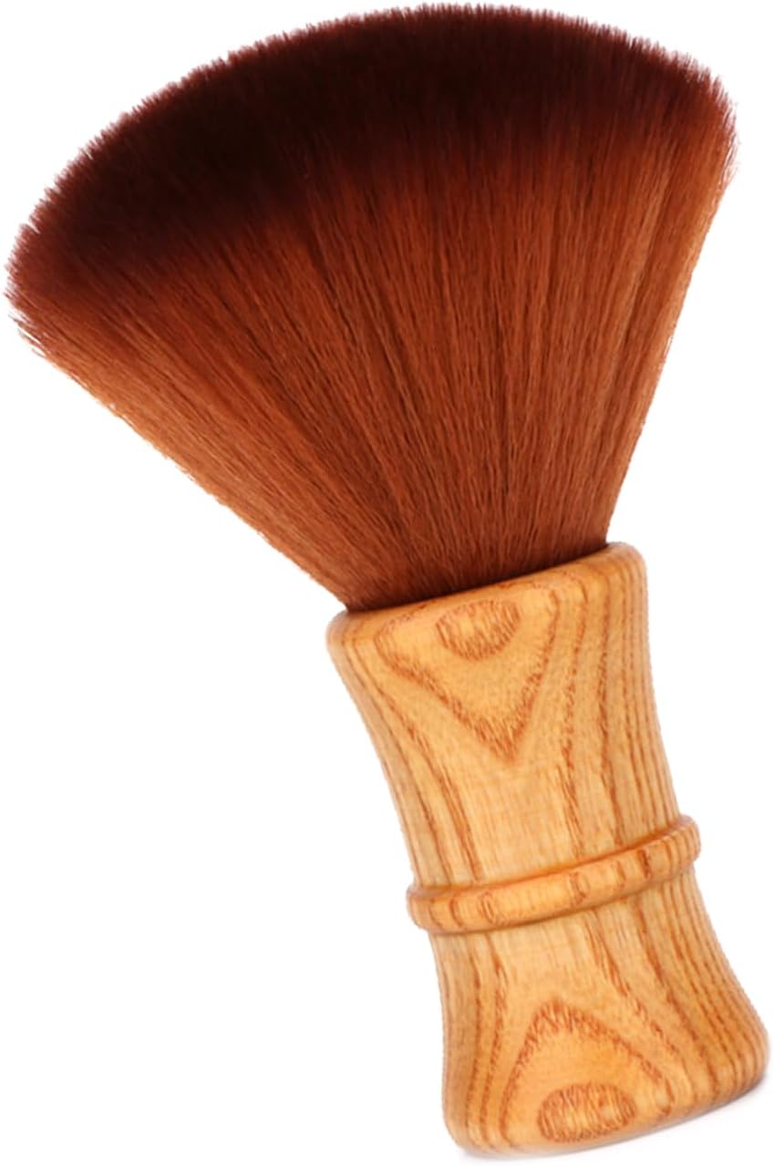 Brosse de nettoyage en fibres souples avec manche en bois naturel pour écrans d'ordinateur et équipements numériques Brosse de nettoyage douce pour cheveux